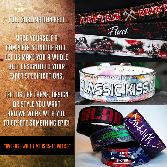 BESPOKE SUBLIMATION BELT: CUSTOM LEVER BELT - Resolute Strength Wear