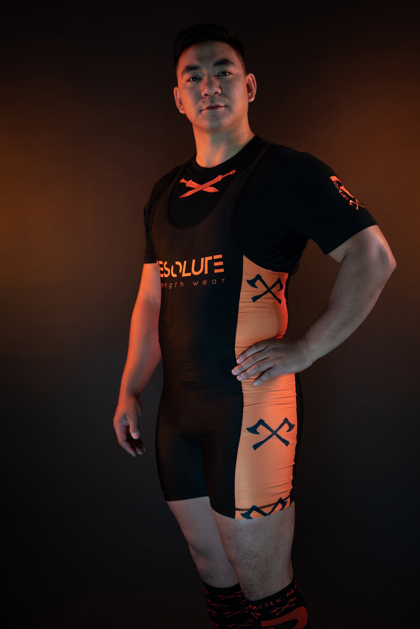 Resolute Orange singlet - Resolute Strength Wear