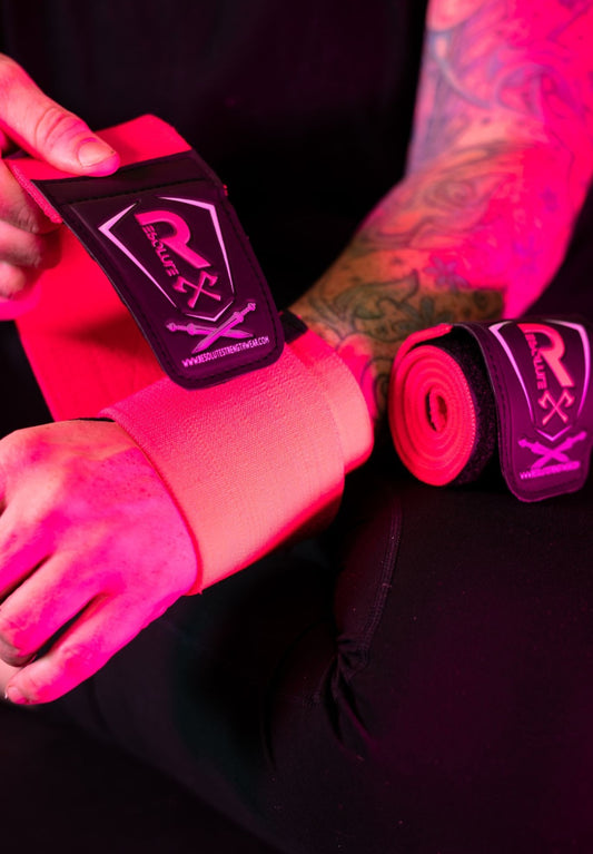 GEN 2: 18" Wrist Wraps Pink - Resolute Strength Wear