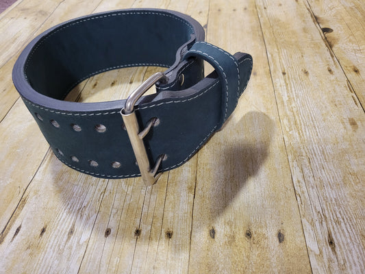 Clearance Belt: Dark Green Double Prong Belt - Resolute Strength Wear