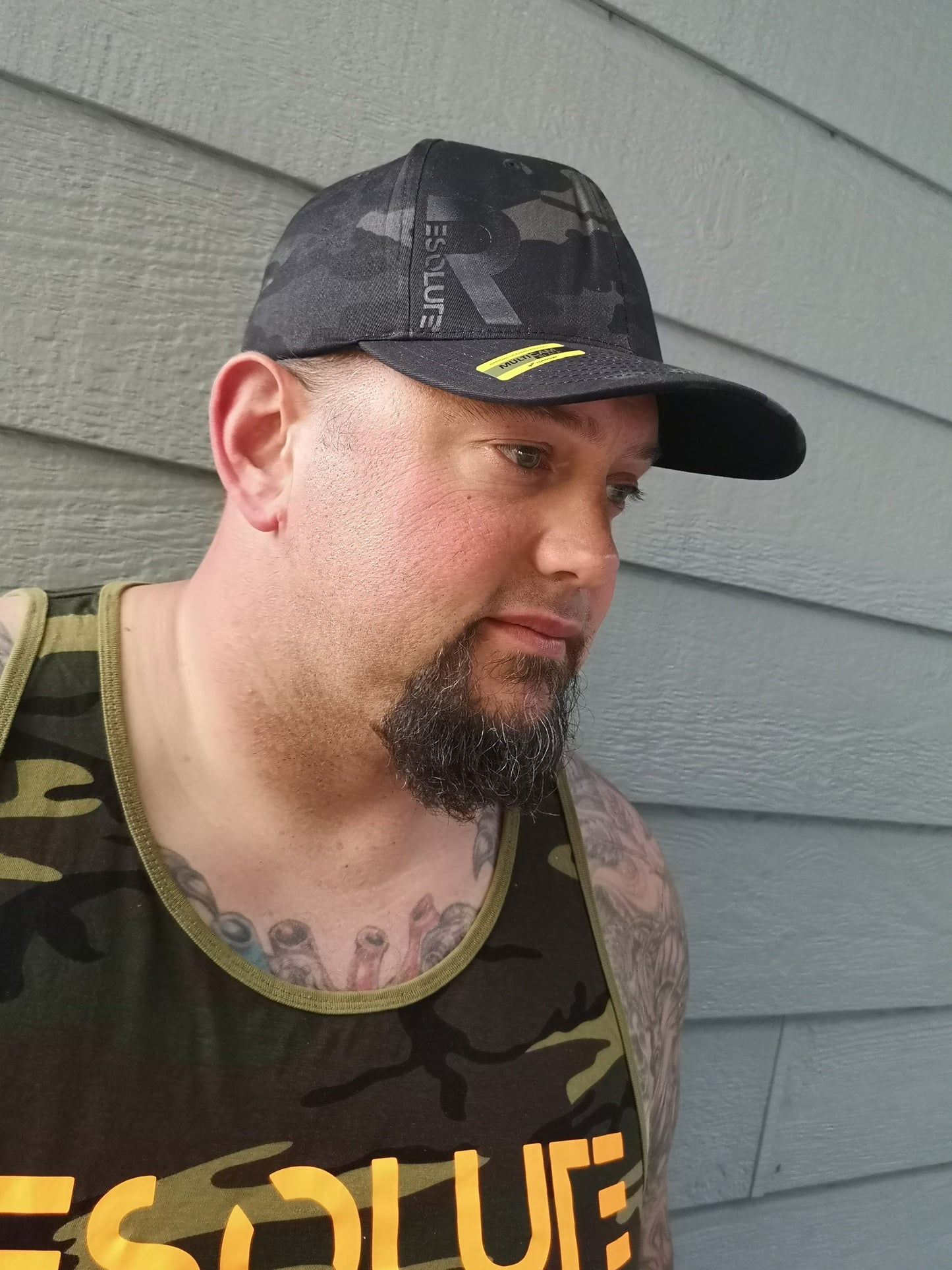 Resolute Black Camo Cap - Resolute Strength Wear