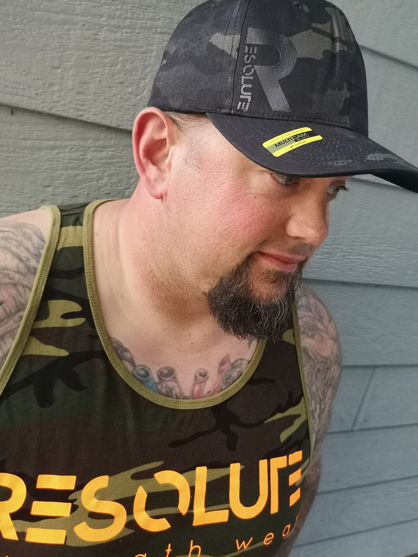 Resolute Black Camo Cap - Resolute Strength Wear
