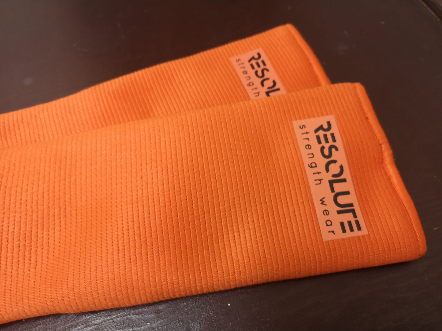 Orange Knee Sleeves - TRIPLE PLY - Resolute Strength Wear