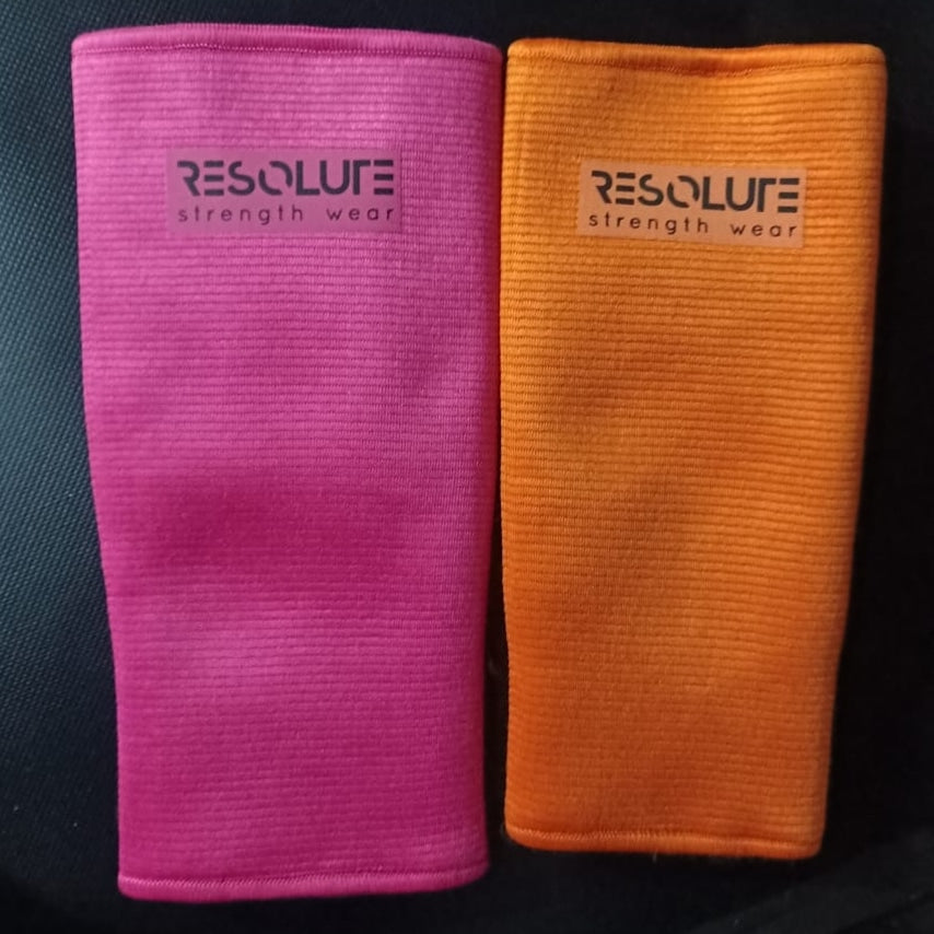 Orange Knee Sleeves - TRIPLE PLY - Resolute Strength Wear