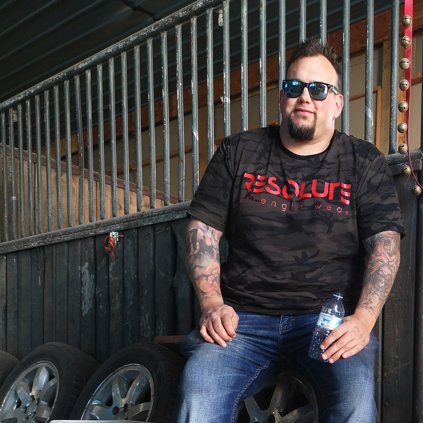 Resolute Tshirt - Black Camo - Resolute Strength Wear