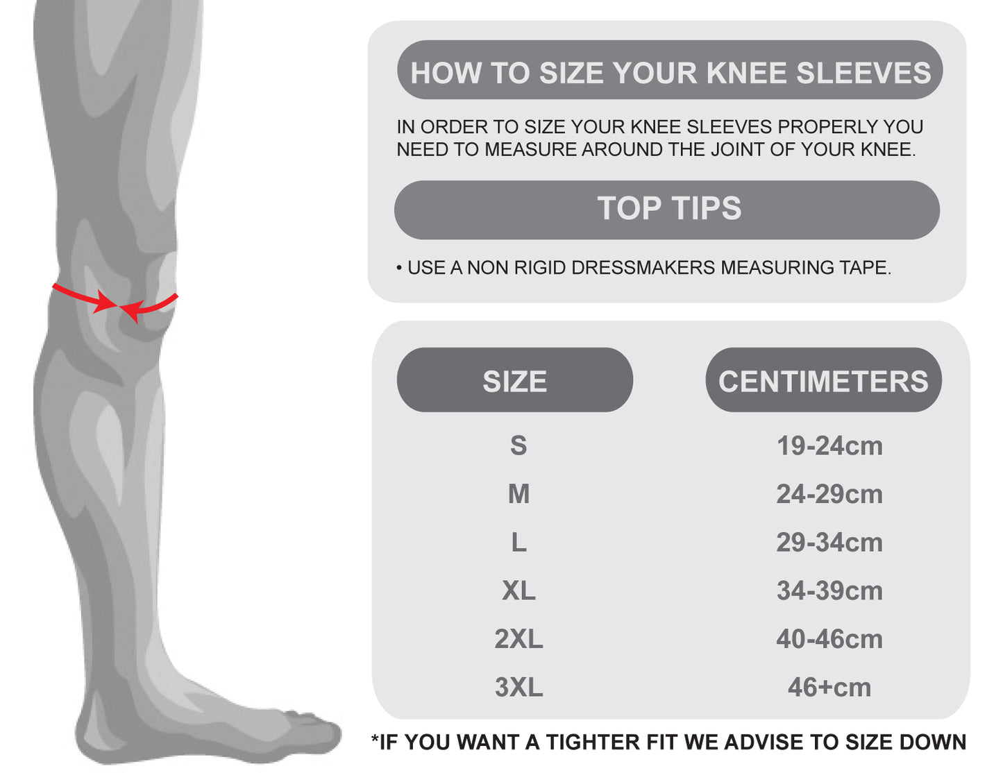 Orange Knee Sleeves - TRIPLE PLY - Resolute Strength Wear