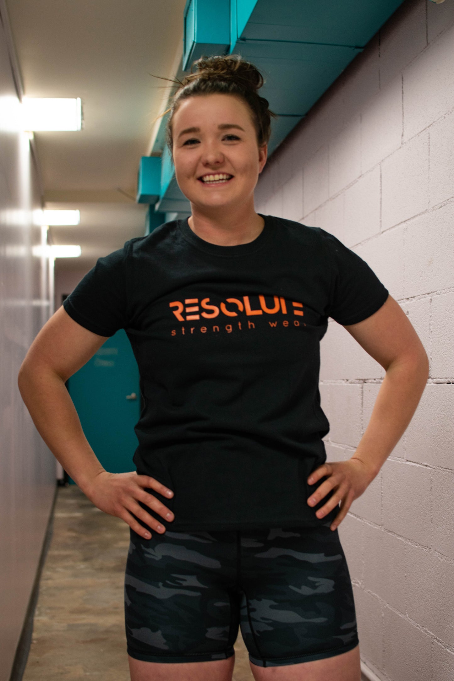 Resolute Curvy Tshirt - Black - Resolute Strength Wear