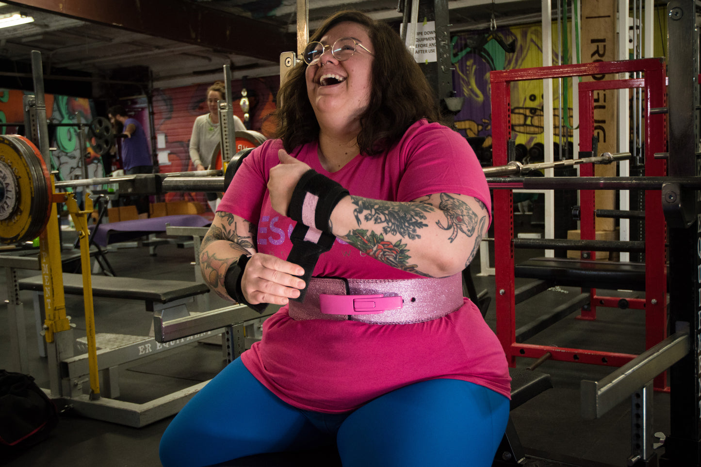 23" Wrist Wraps Black/Pink - Resolute Strength Wear