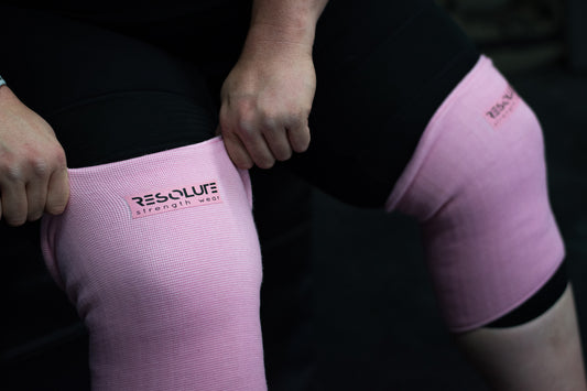 Baby Pink Knee Sleeves - DOUBLE PLY - Resolute Strength Wear