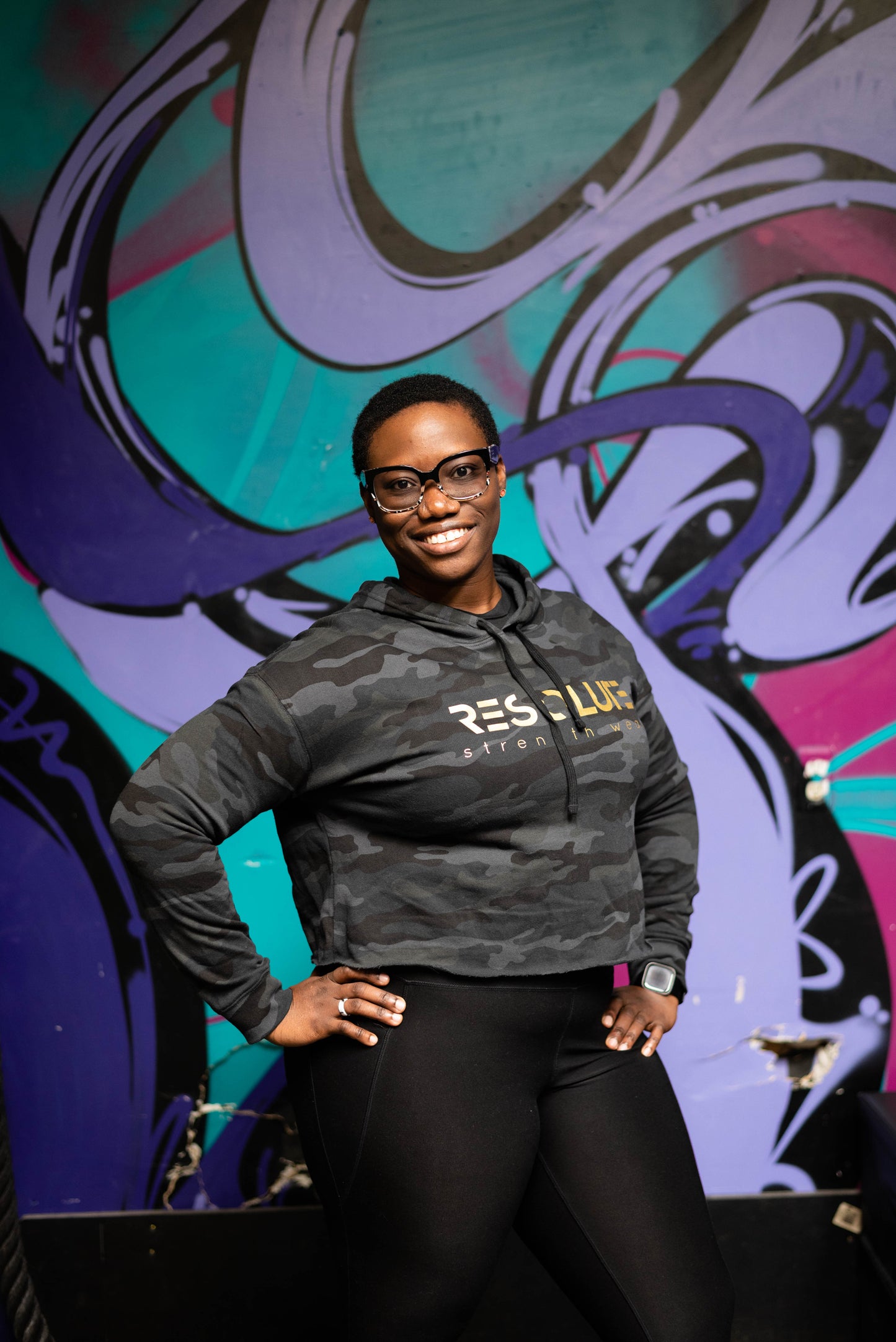 The Classic - Cropped Camo Hoodie - Resolute Strength Wear