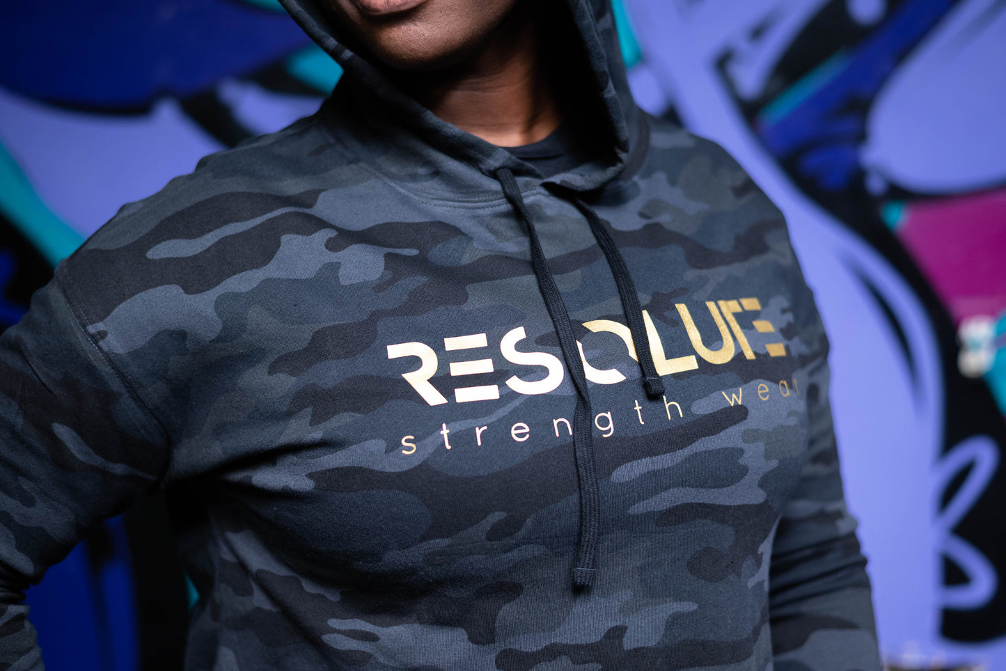 The Classic - Cropped Camo Hoodie - Resolute Strength Wear