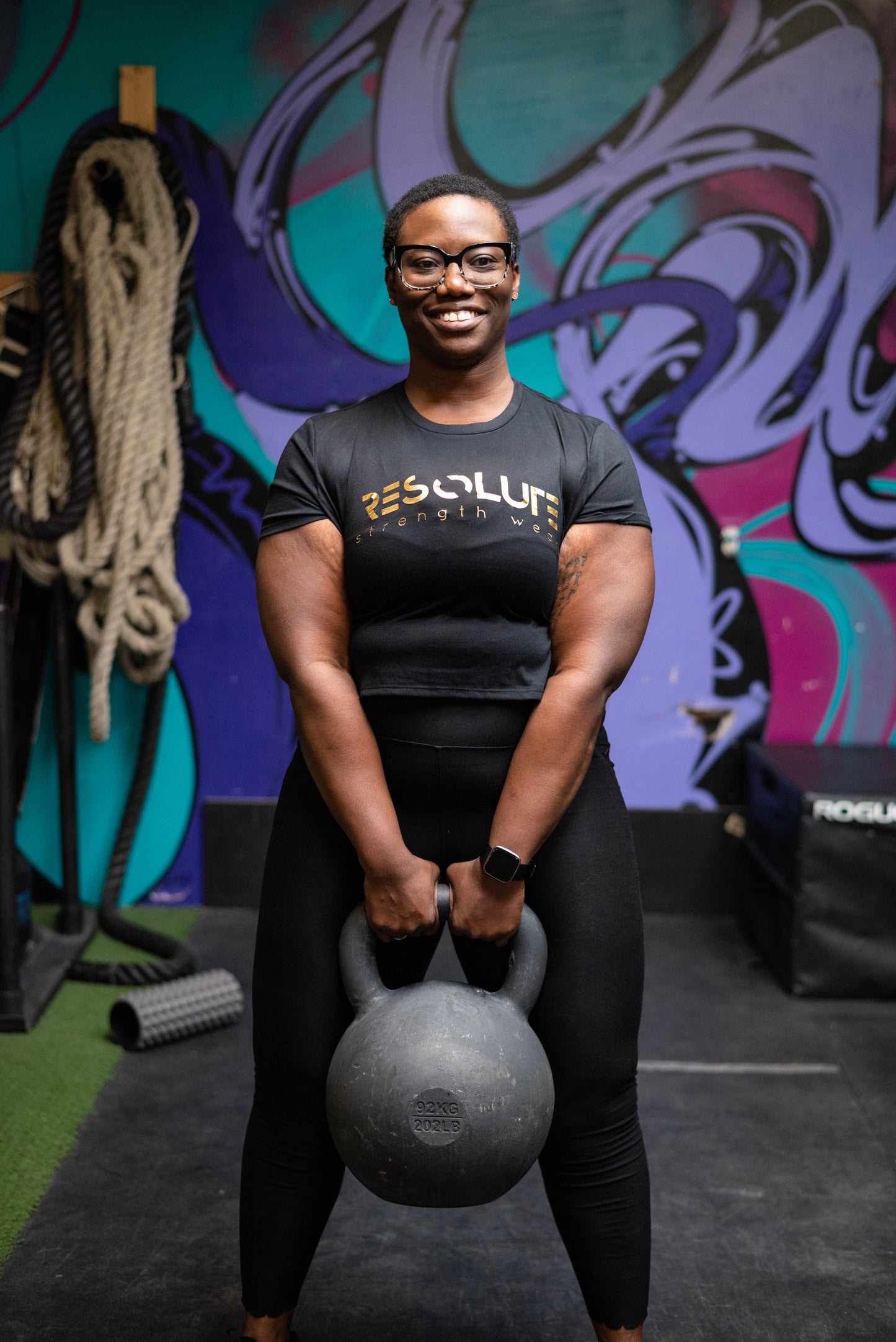 The Classic - Cropped Curvy Tshirt - Resolute Strength Wear