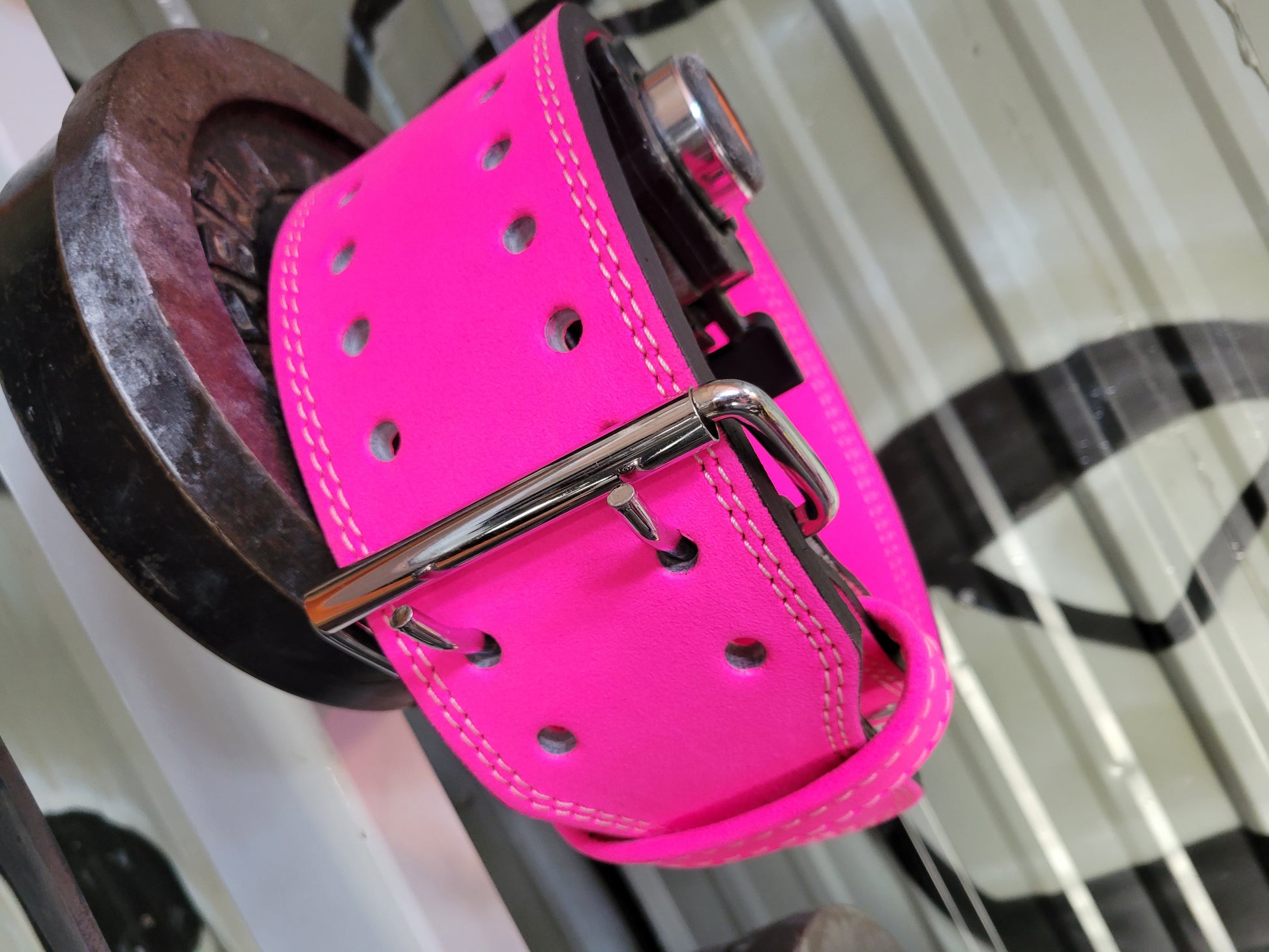 EASY ORDER: Custom Neon Pink lever belt - Resolute Strength Wear