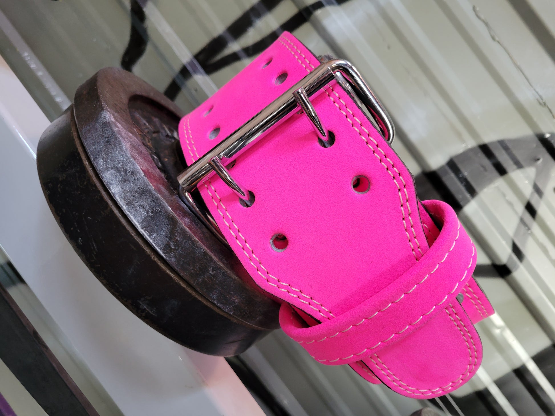 EASY ORDER: Custom Neon Pink lever belt - Resolute Strength Wear