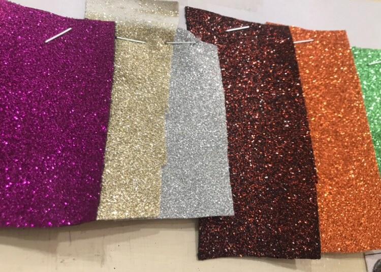 BESPOKE Glitter belt: custom double prong buckle belt