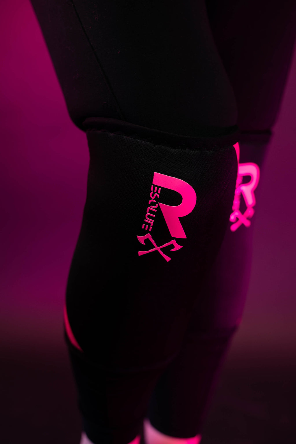GEN 2: Neoprene Sleeves - Black/Pink - Resolute Strength Wear