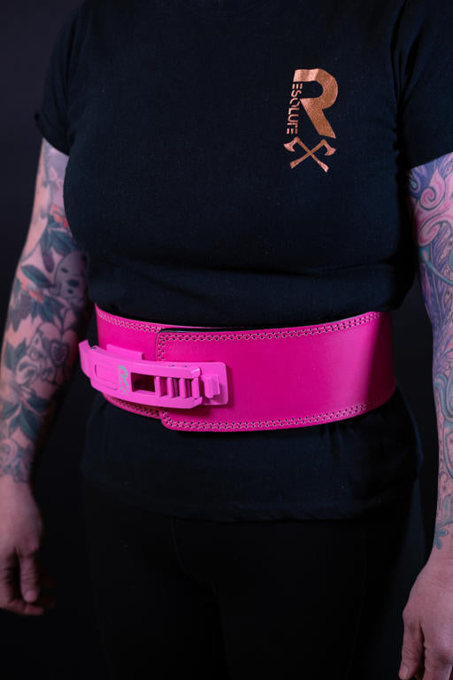 Pink Ptolema Adjustable Legion Lever Belt