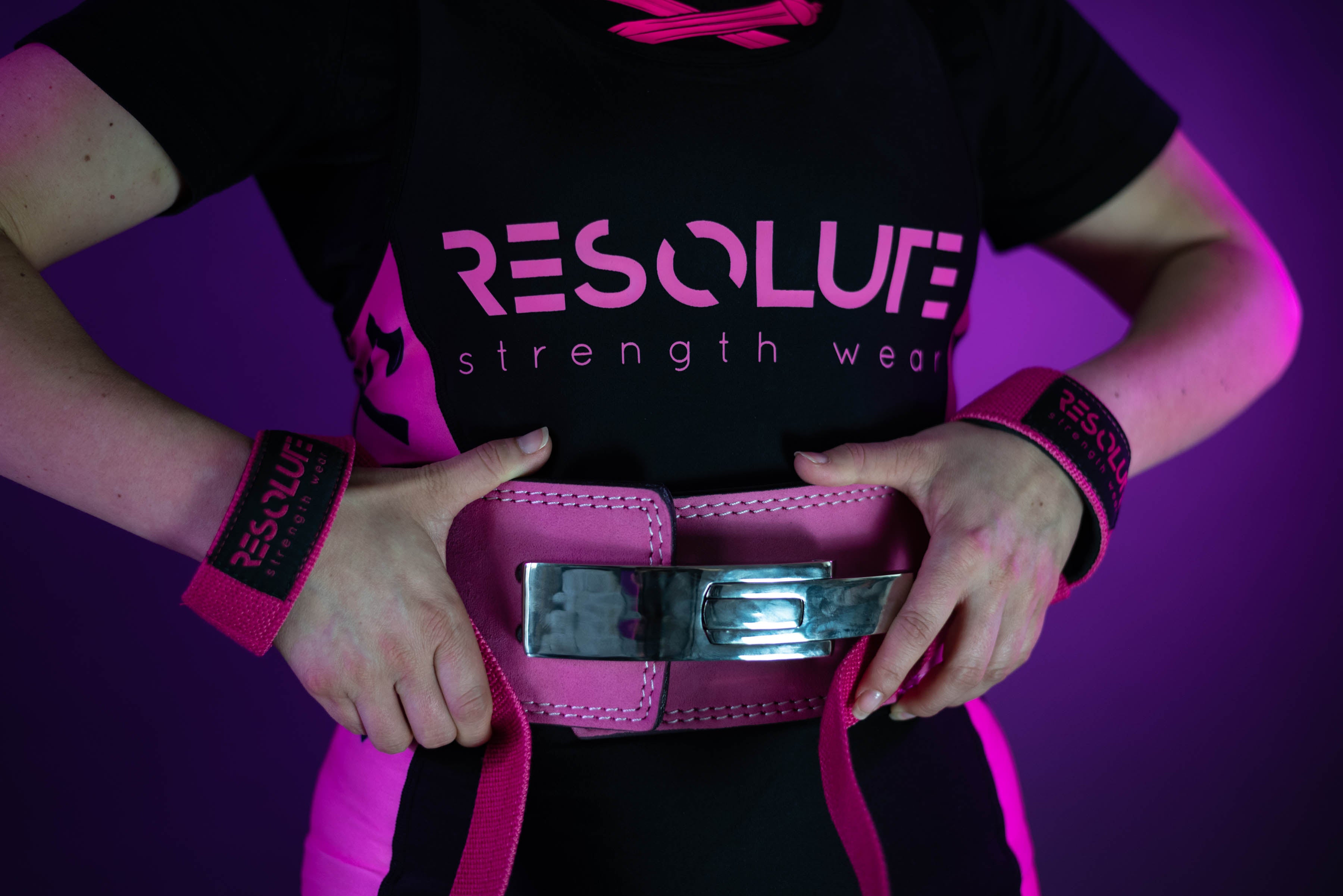 EASY ORDER: Custom Pink Lever Belt - Resolute Strength Wear