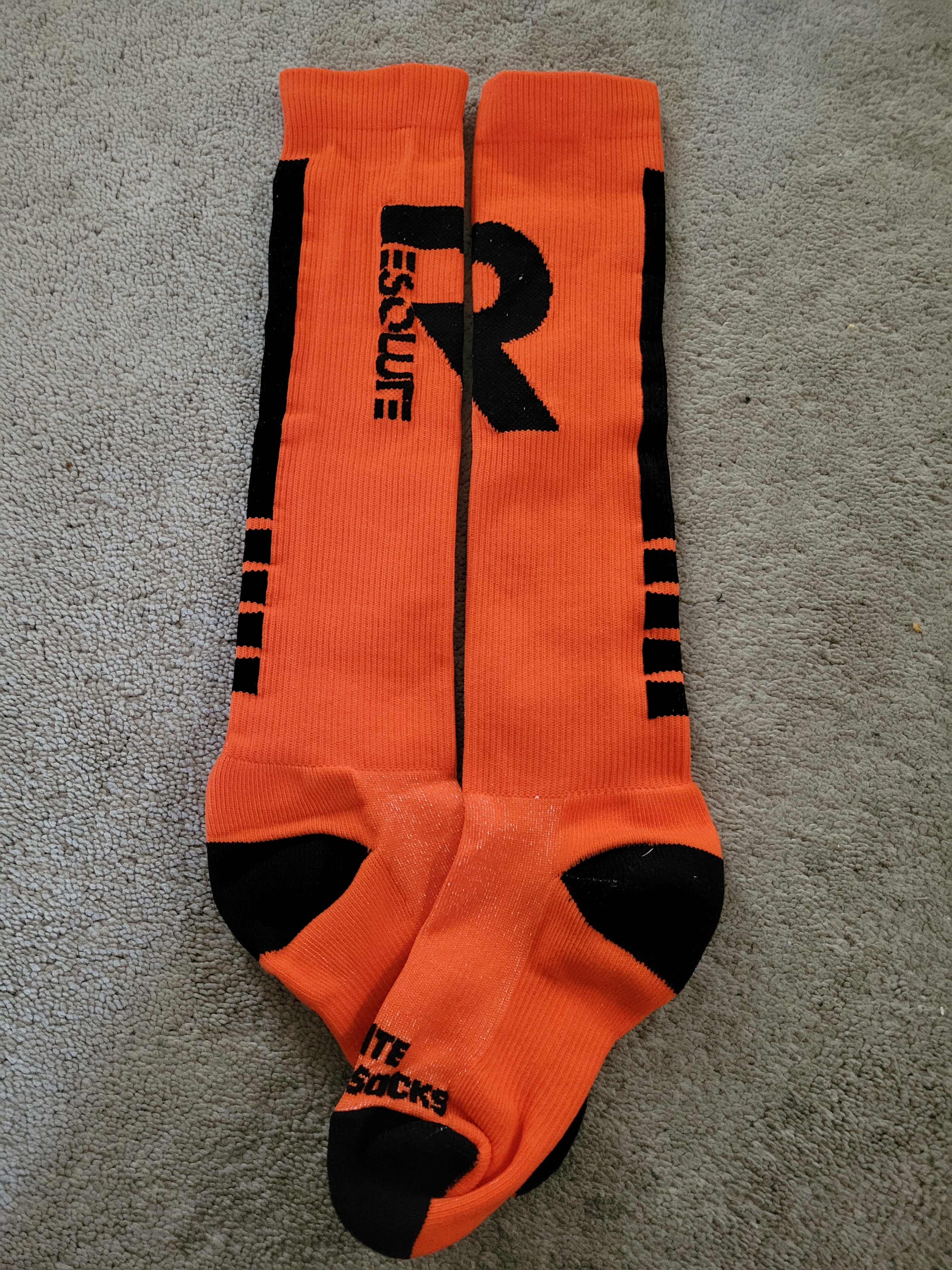 Knee High Socks - Orange - Resolute Strength Wear