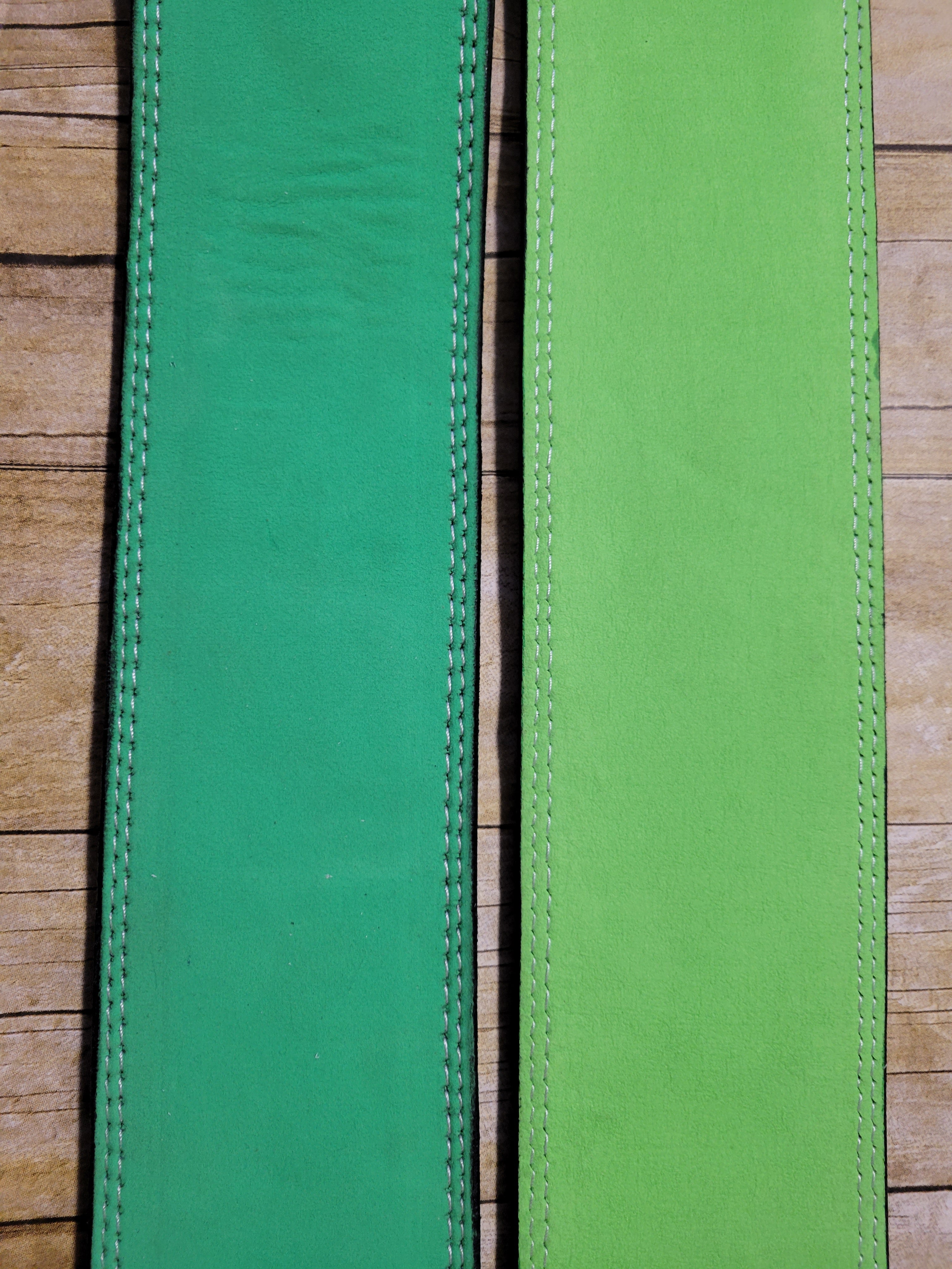 Lime green lever belt - Resolute Strength Wear