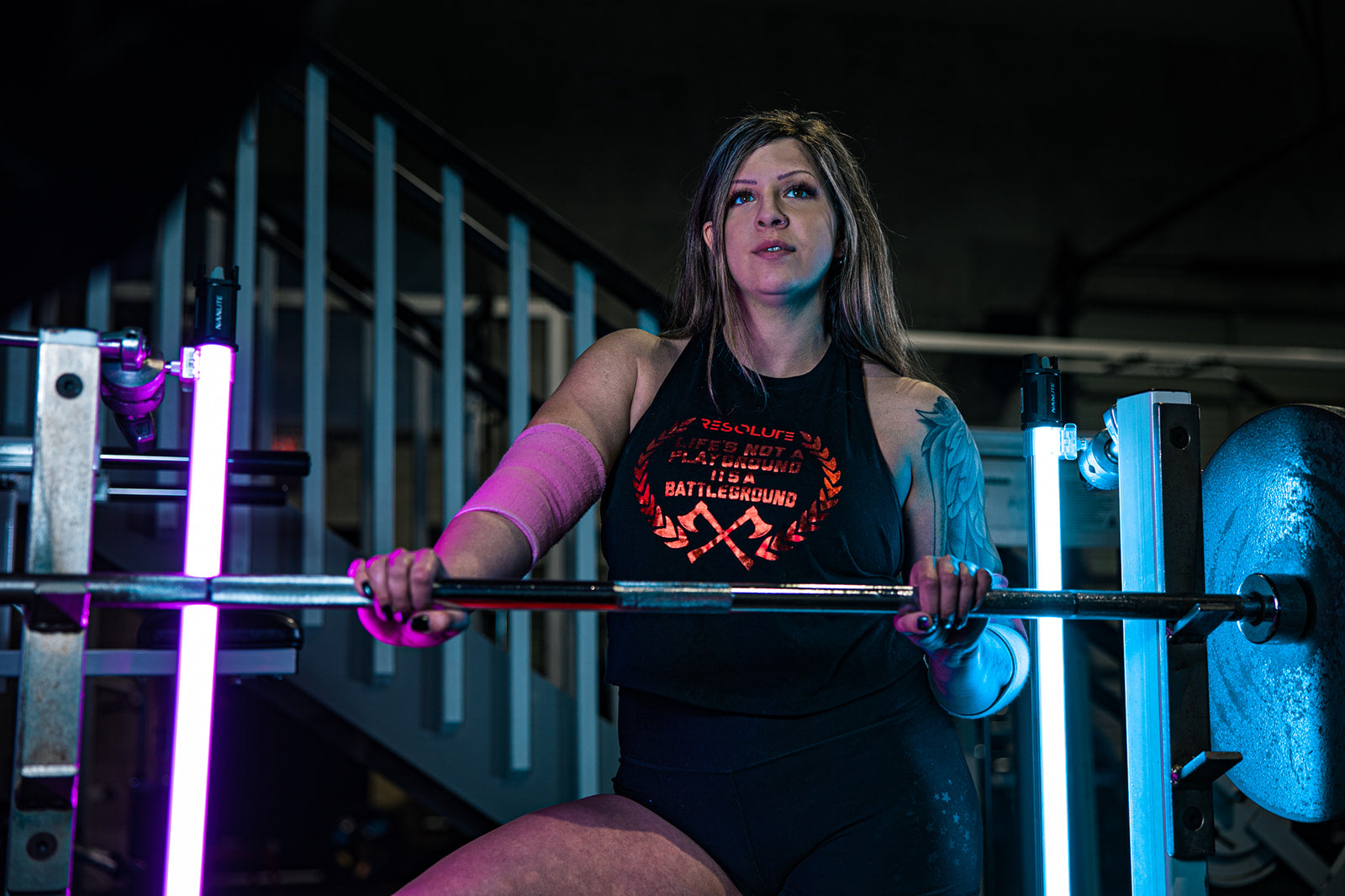 Battleground Cropped Racerback Tank - Resolute Strength Wear