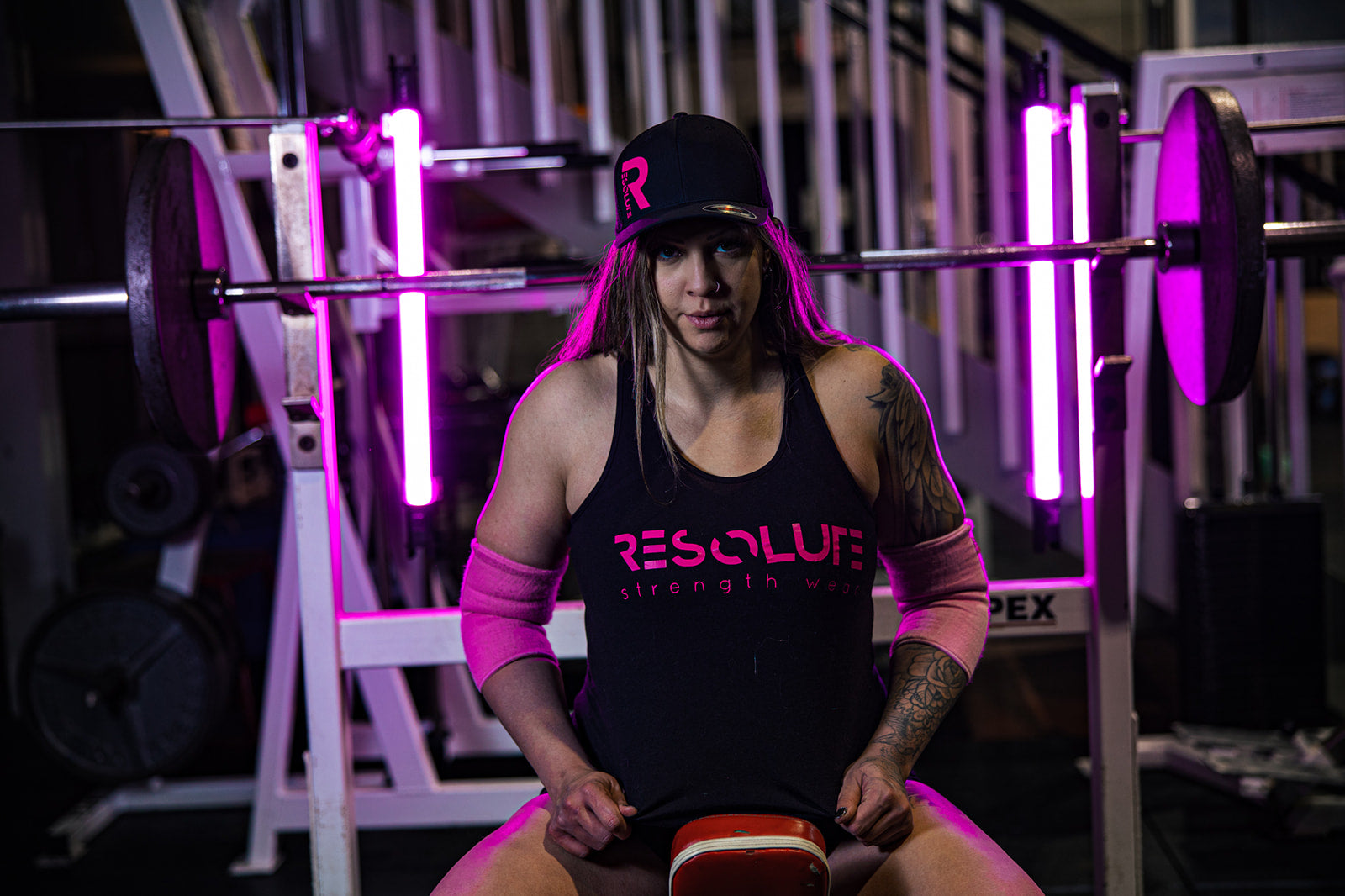 The Classic - Curvy Racerback Tank Pink - Resolute Strength Wear