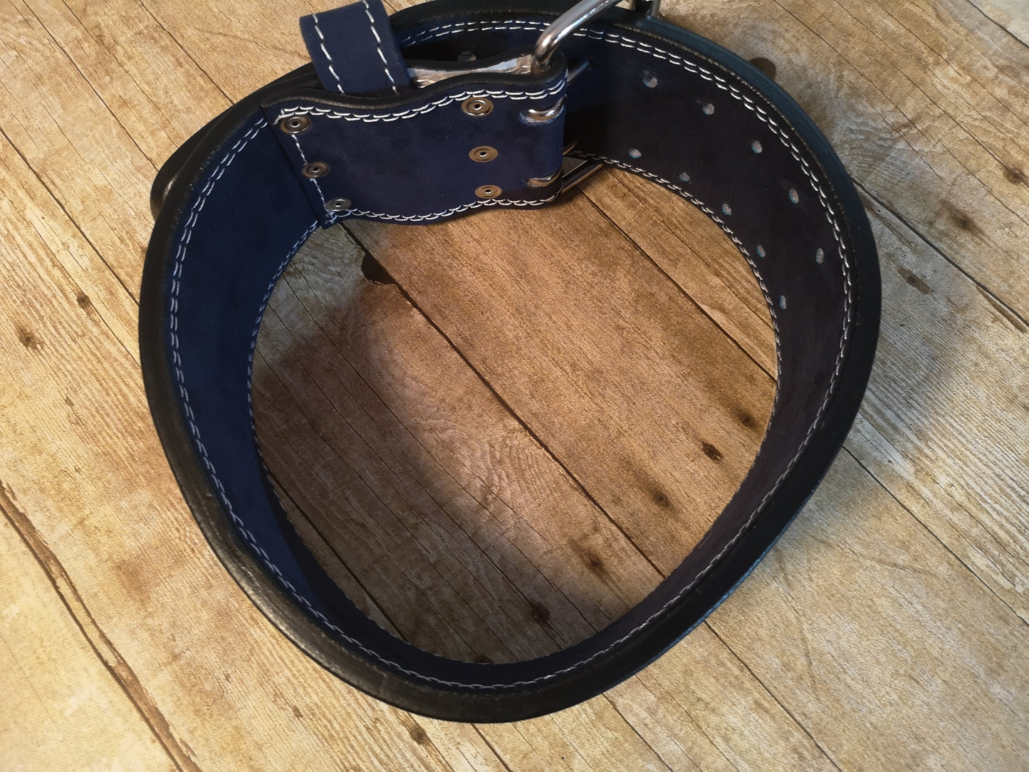 Clearance belt: Navy blue prong belt - Resolute Strength Wear