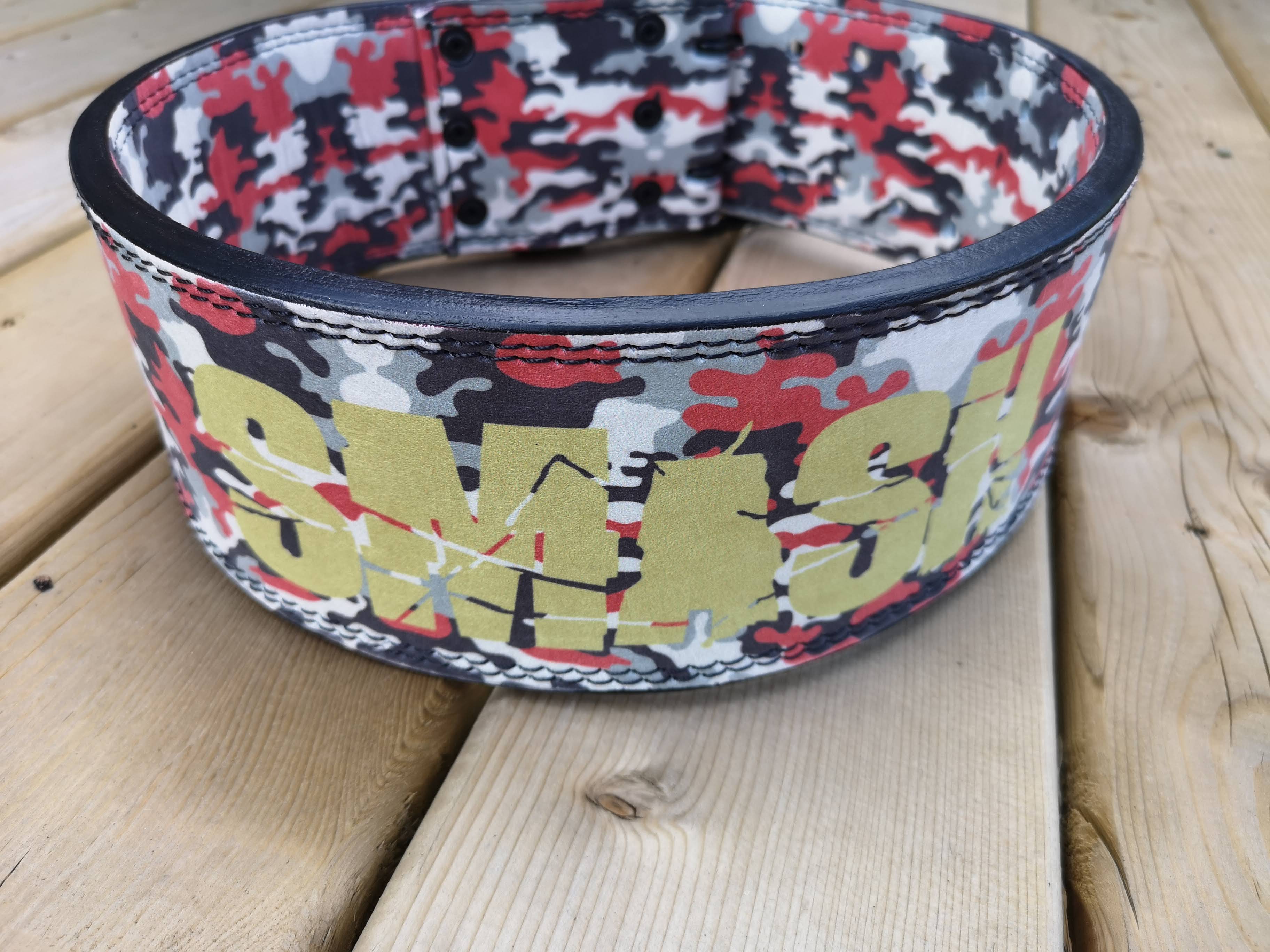 BESPOKE SUBLIMATION BELT: CUSTOM DOUBLE PRONG BUCKLE BELT - Resolute Strength Wear