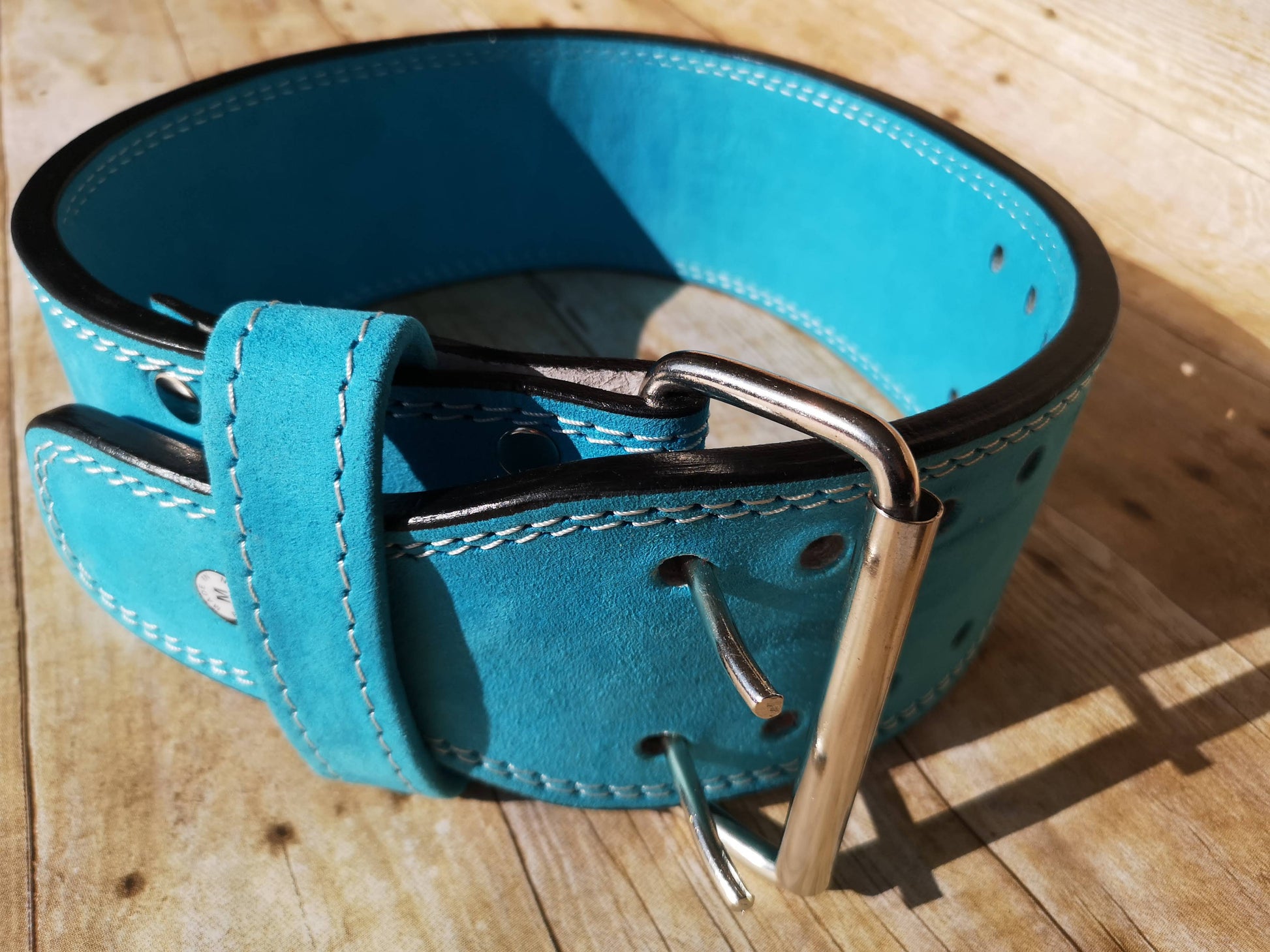 BESPOKE sublimation belt: custom double prong buckle belt