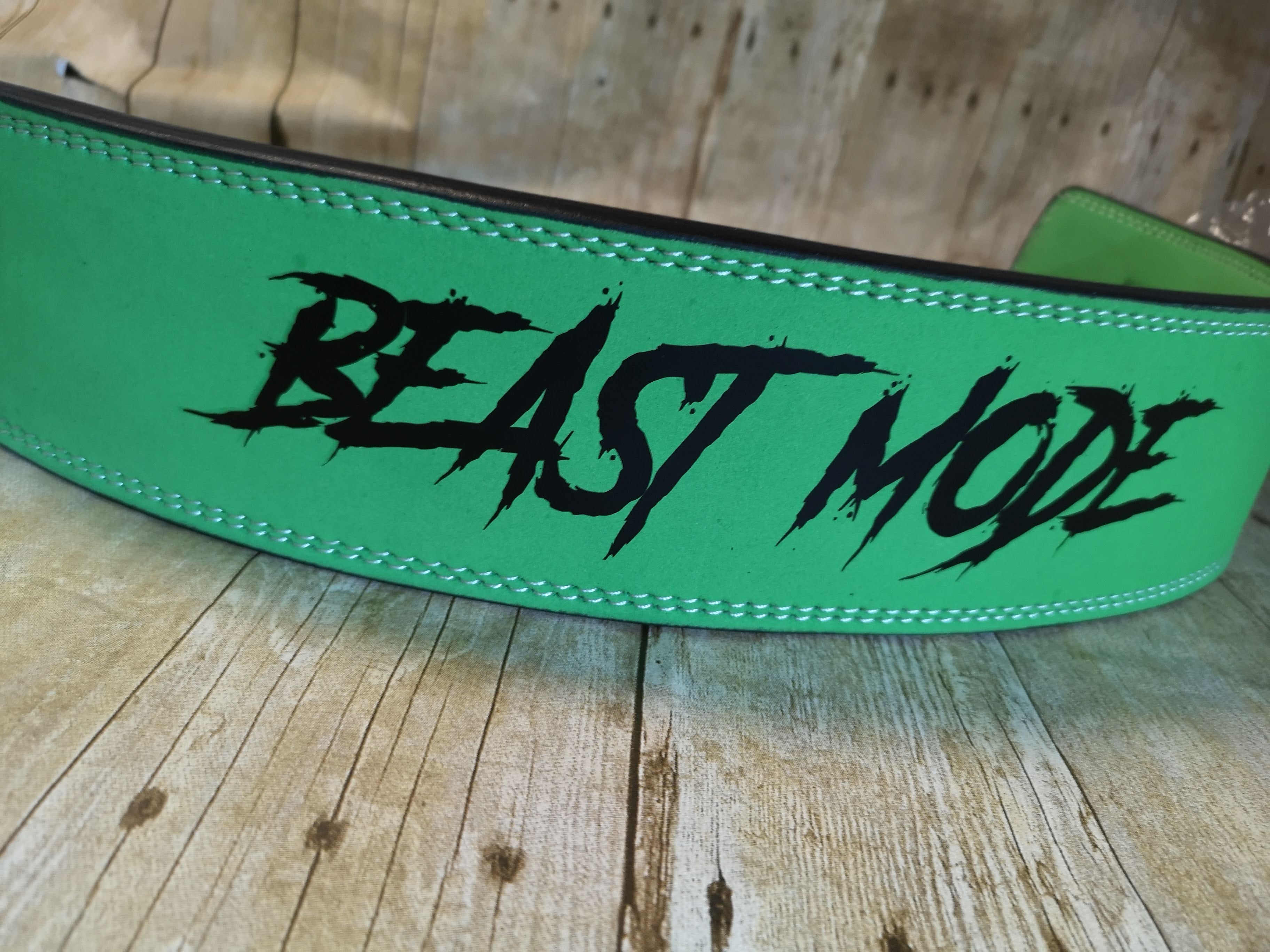 BESPOKE COLOUR BELT: CUSTOM DOUBLE PRONG BUCKLE BELT - Resolute Strength Wear