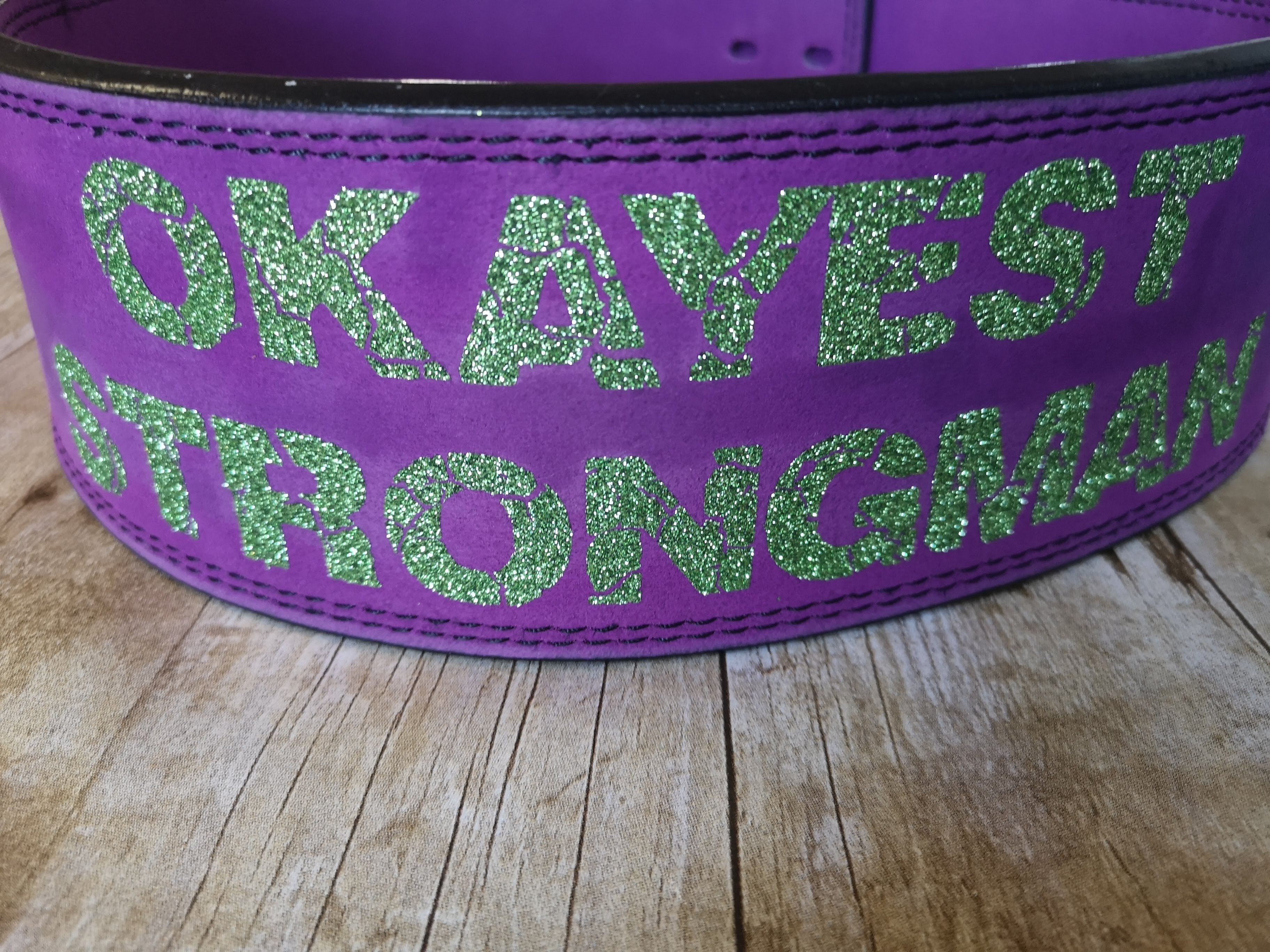 BESPOKE COLOUR BELT: CUSTOM DOUBLE PRONG BUCKLE BELT - Resolute Strength Wear