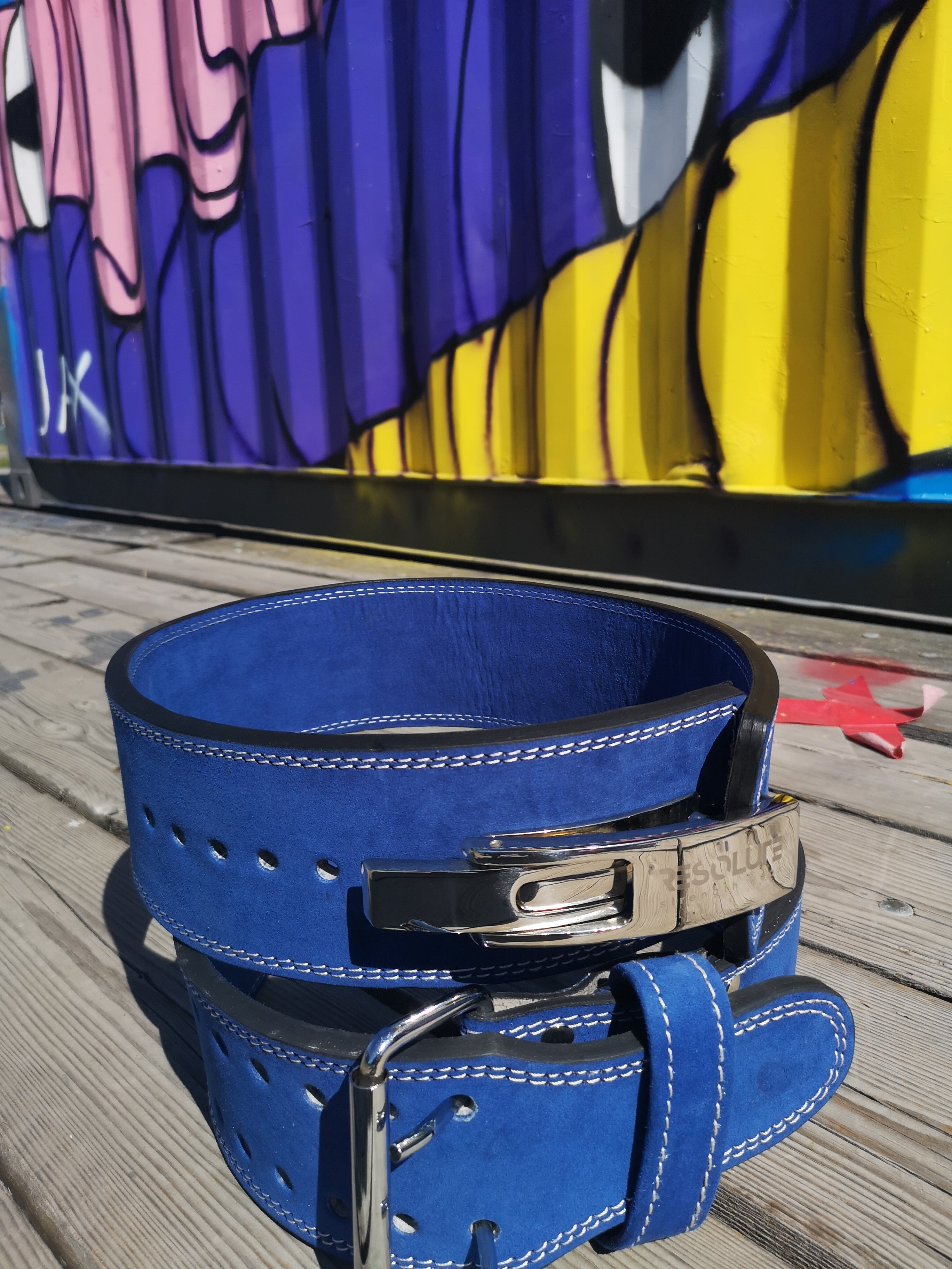 EASY ORDER: Custom Denim Blue Belt - Resolute Strength Wear