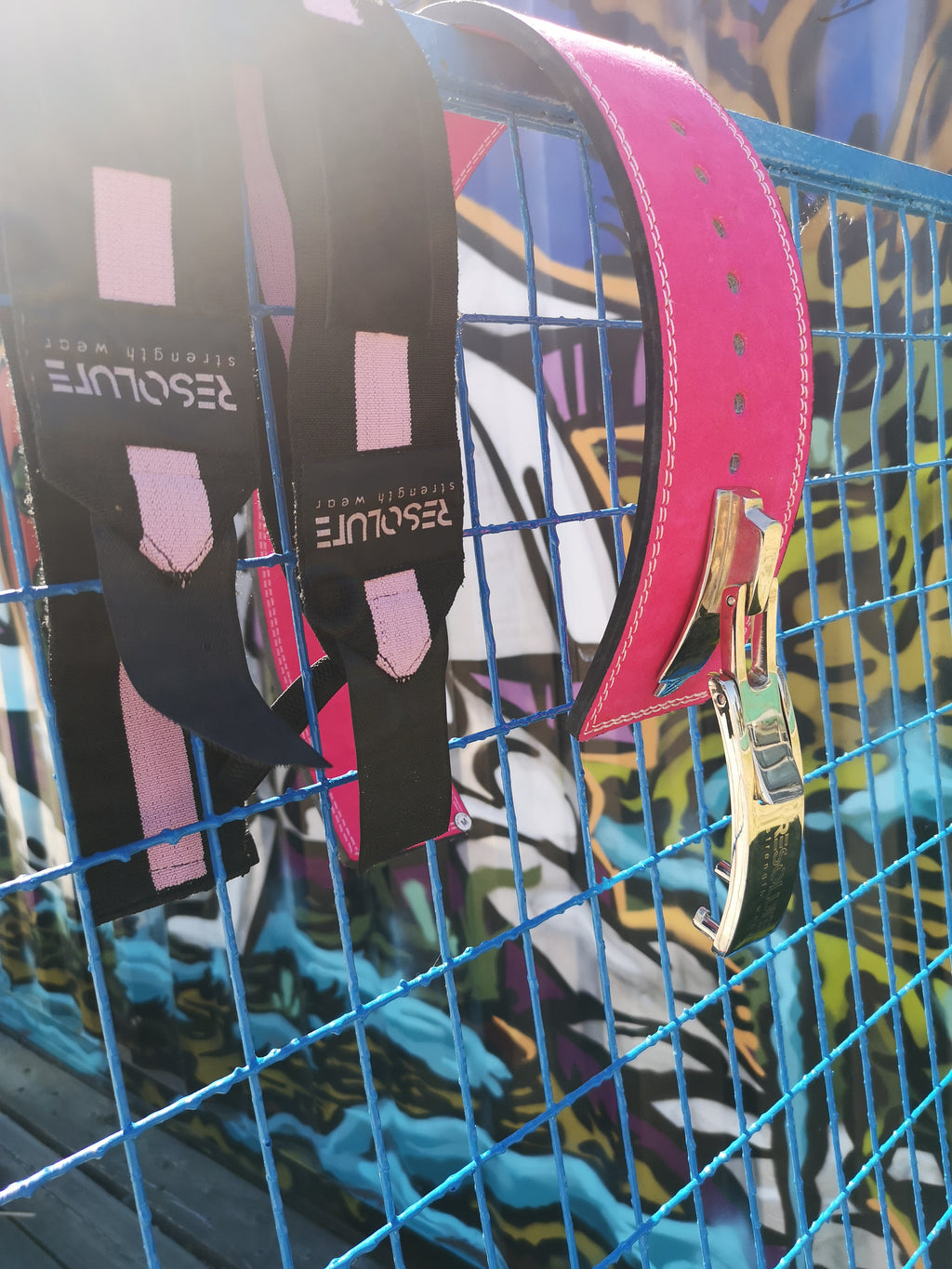 23" Wrist Wraps Black/Pink - Resolute Strength Wear