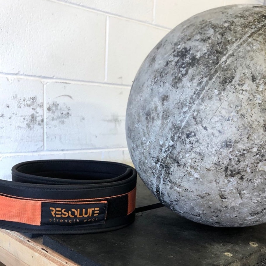 Resolute Nylon lifting belt - Orange - Resolute Strength Wear
