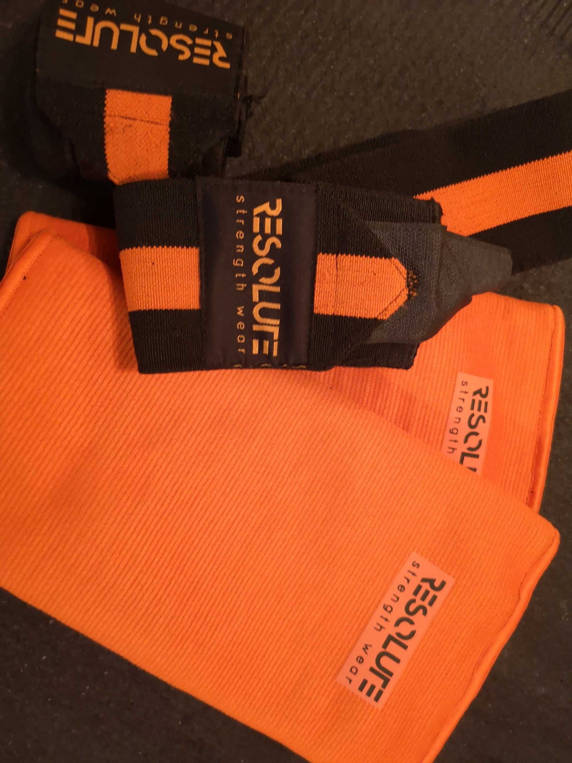 Orange Elbow Sleeves - TRIPLE PLY - Resolute Strength Wear
