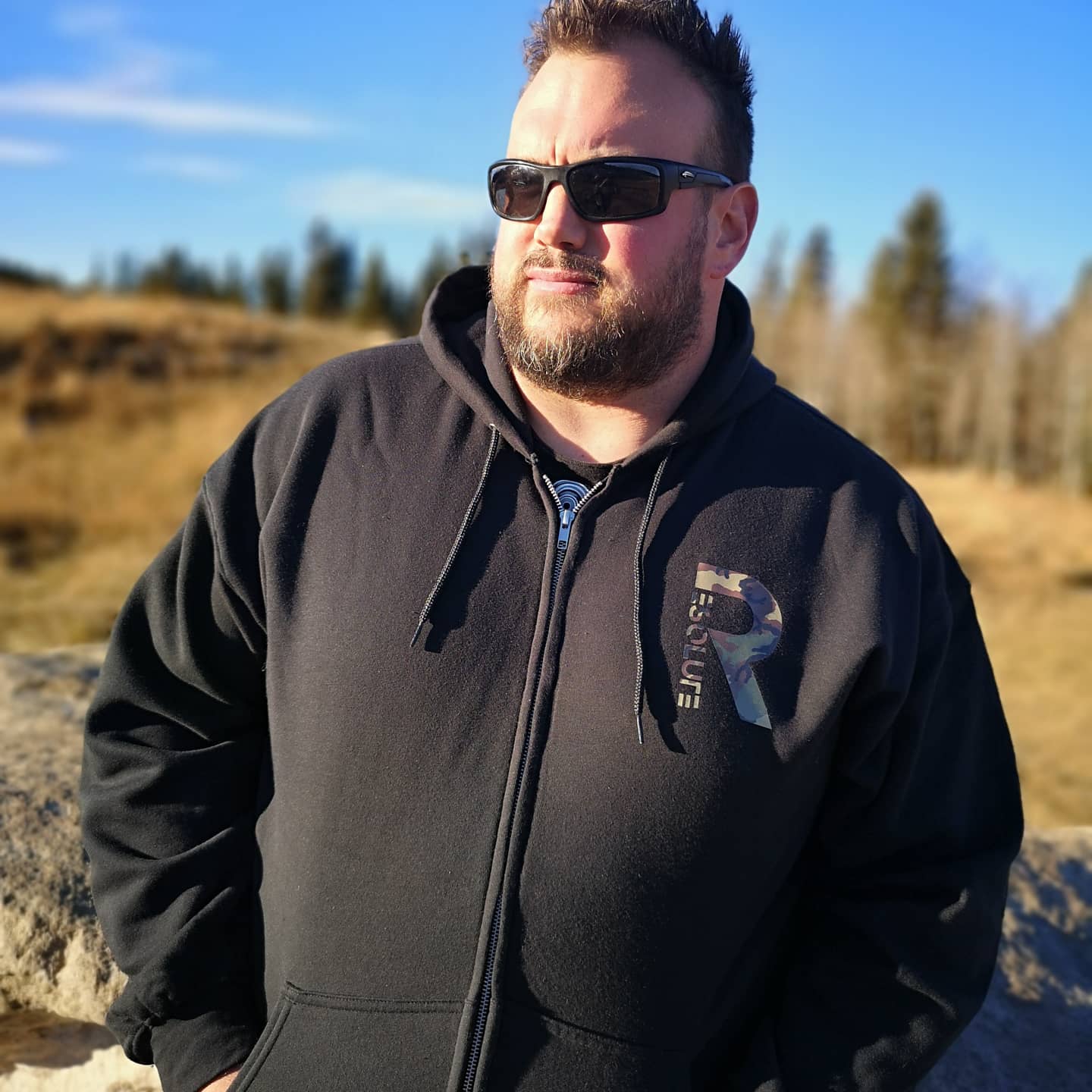 Tribe Zippered Hoodie - Camo - Resolute Strength Wear