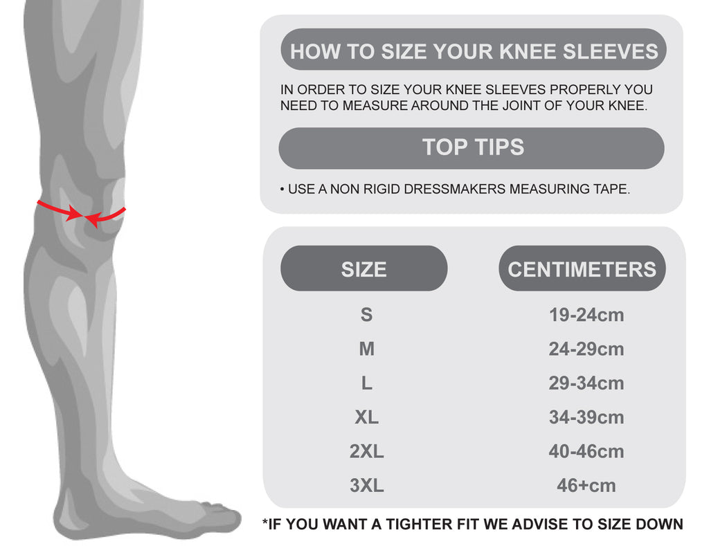 Orange Knee Sleeves - TRIPLE PLY - Resolute Strength Wear