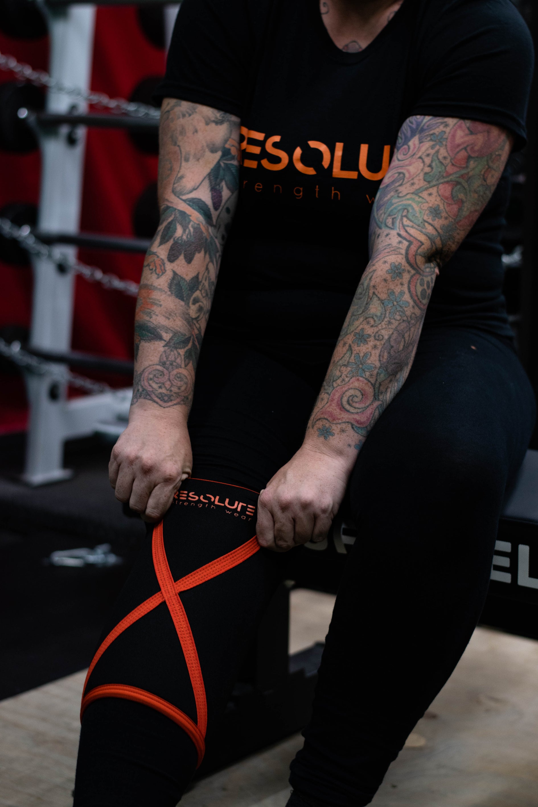 Neoprene Training Sleeves - Orange - Resolute Strength Wear