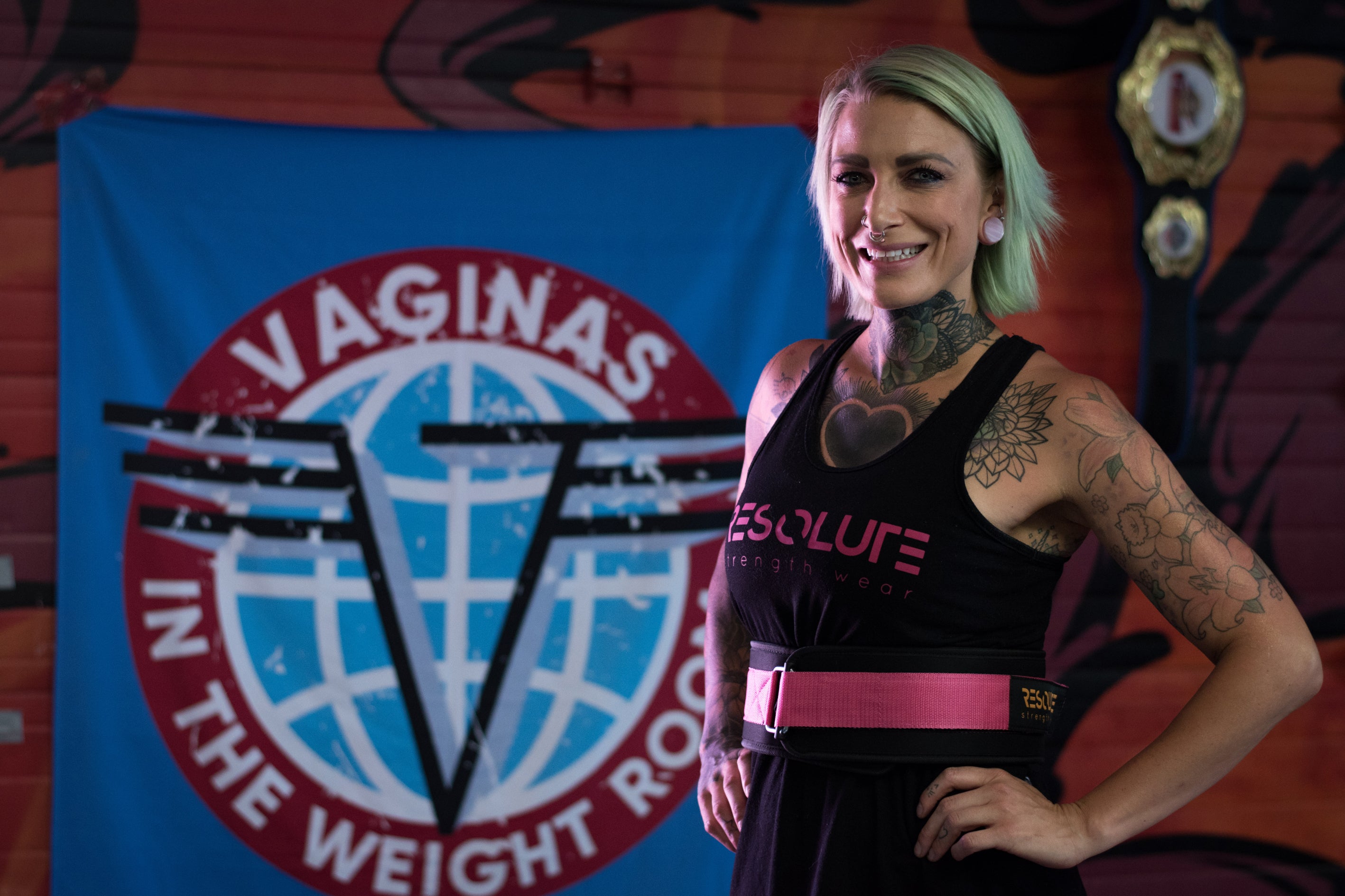 Resolute Nylon lifting belt - Pink - Resolute Strength Wear