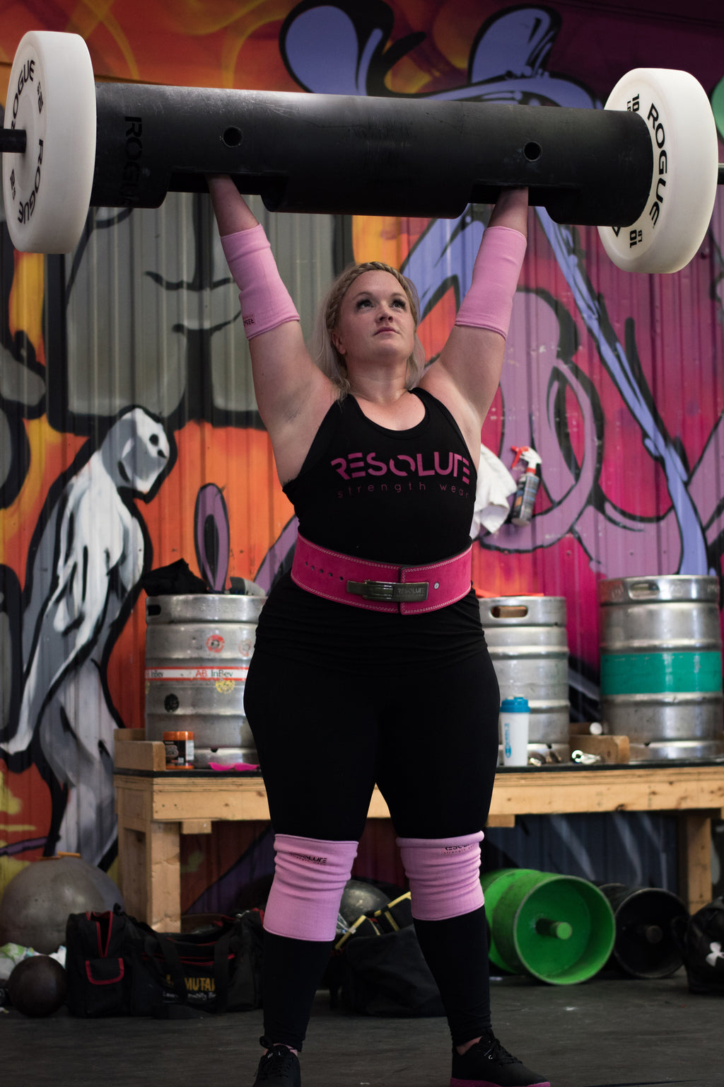 Baby Pink Elbow Sleeves - DOUBLE PLY - Resolute Strength Wear