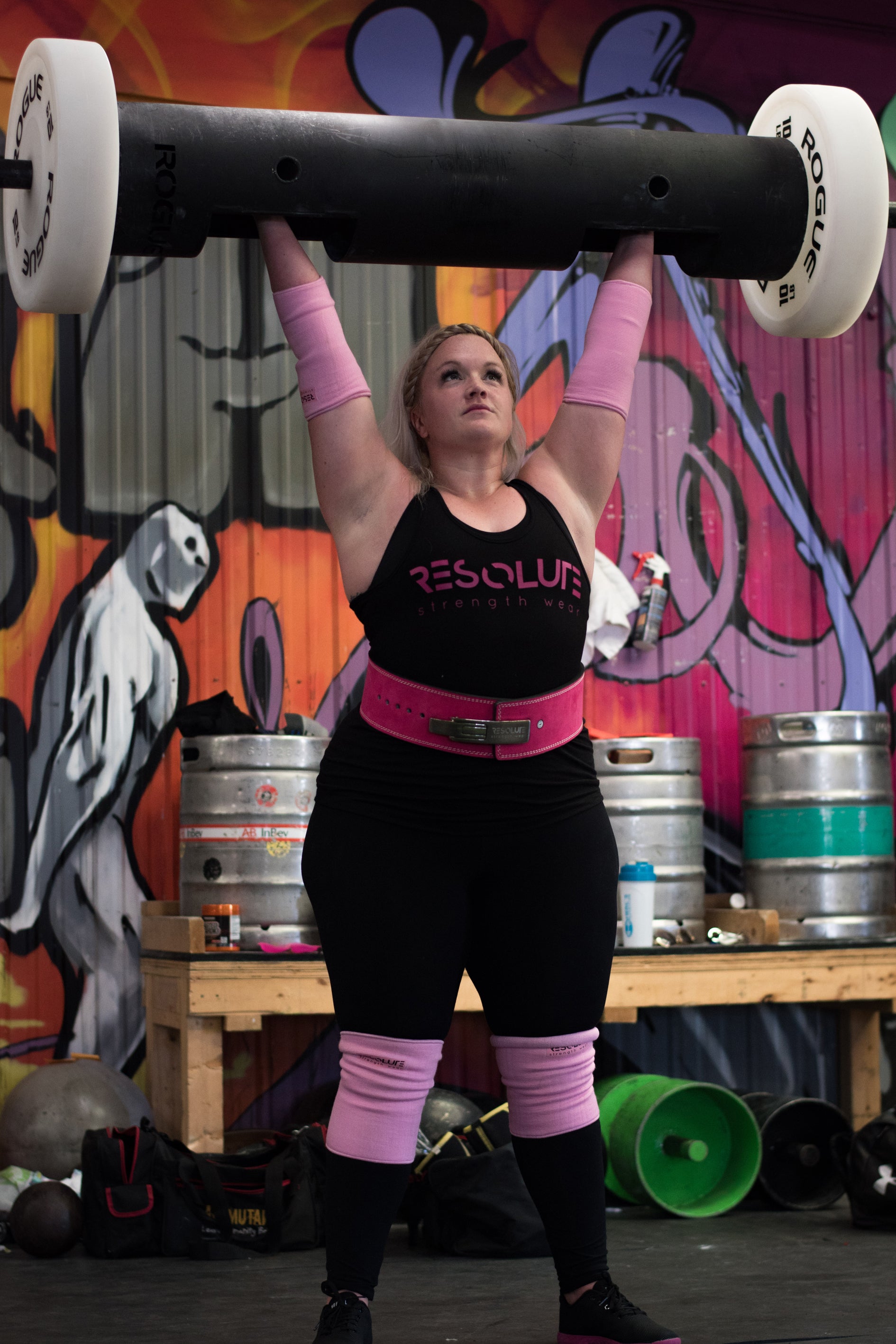 Baby Pink Elbow Sleeves - DOUBLE PLY - Resolute Strength Wear