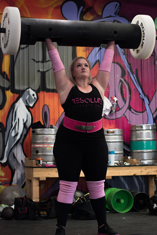 Baby Pink Elbow Sleeves - DOUBLE PLY - Resolute Strength Wear