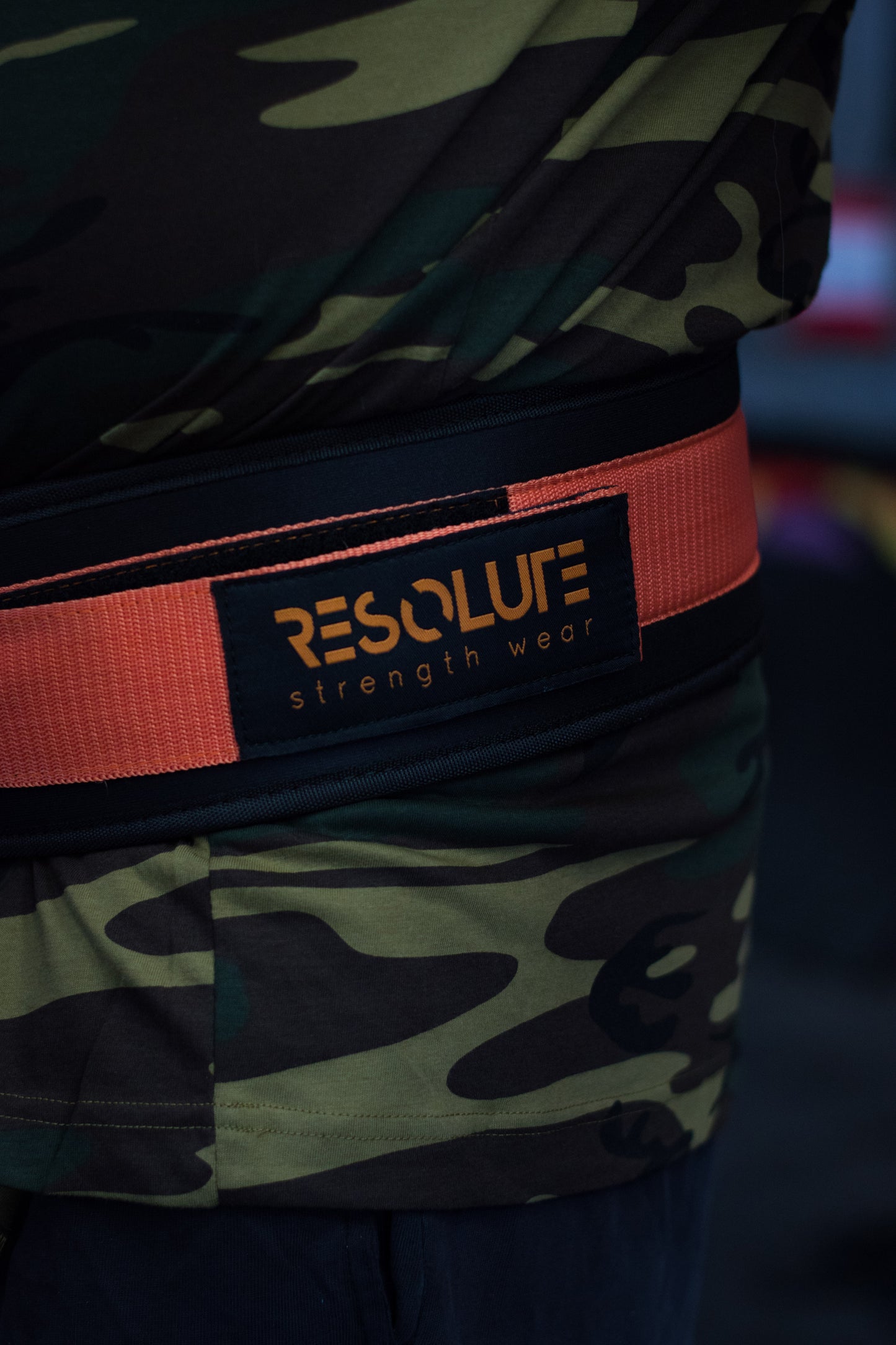 Resolute Nylon lifting belt - Orange - Resolute Strength Wear