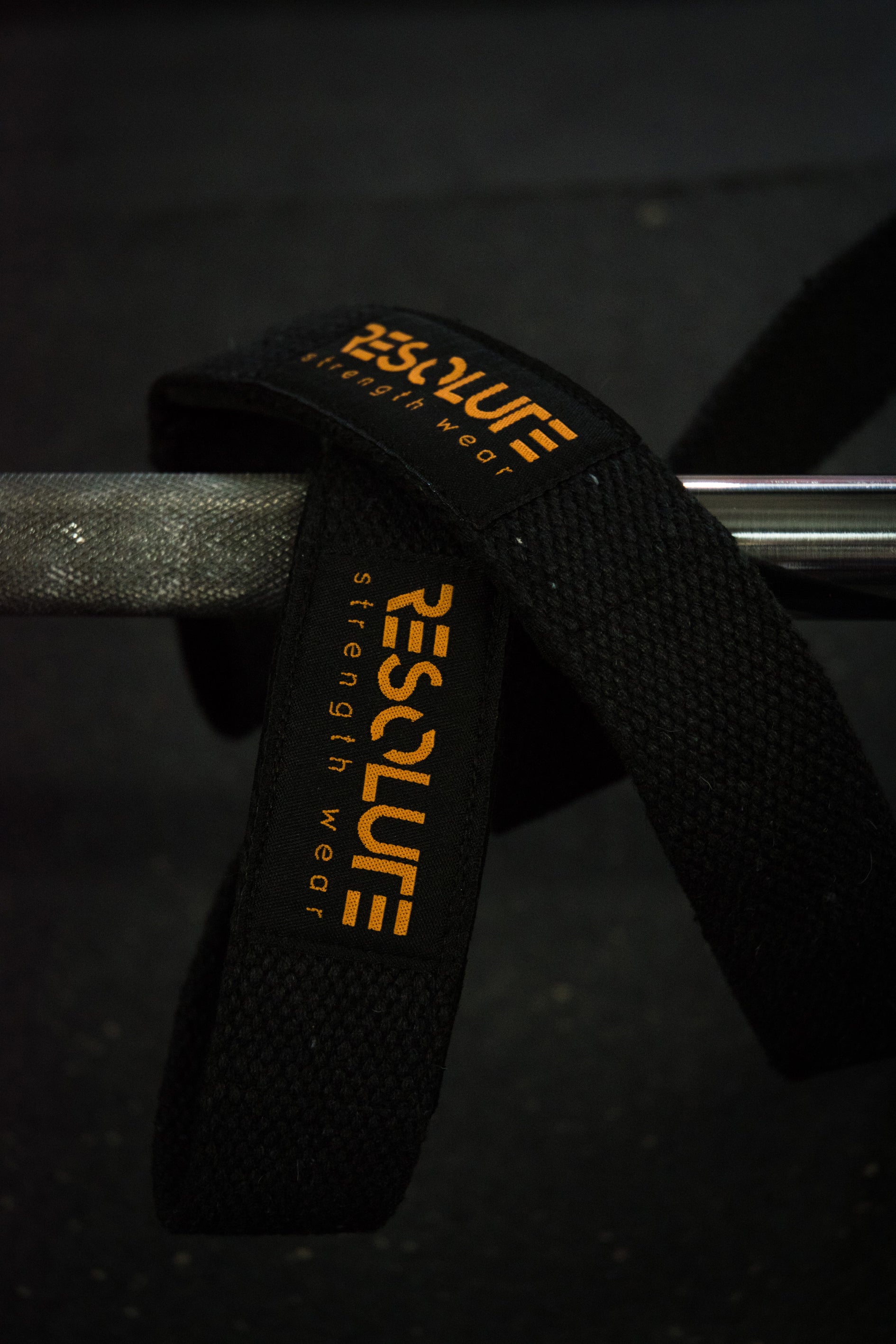 Resolute Lifting Straps Black/Orange - Resolute Strength Wear