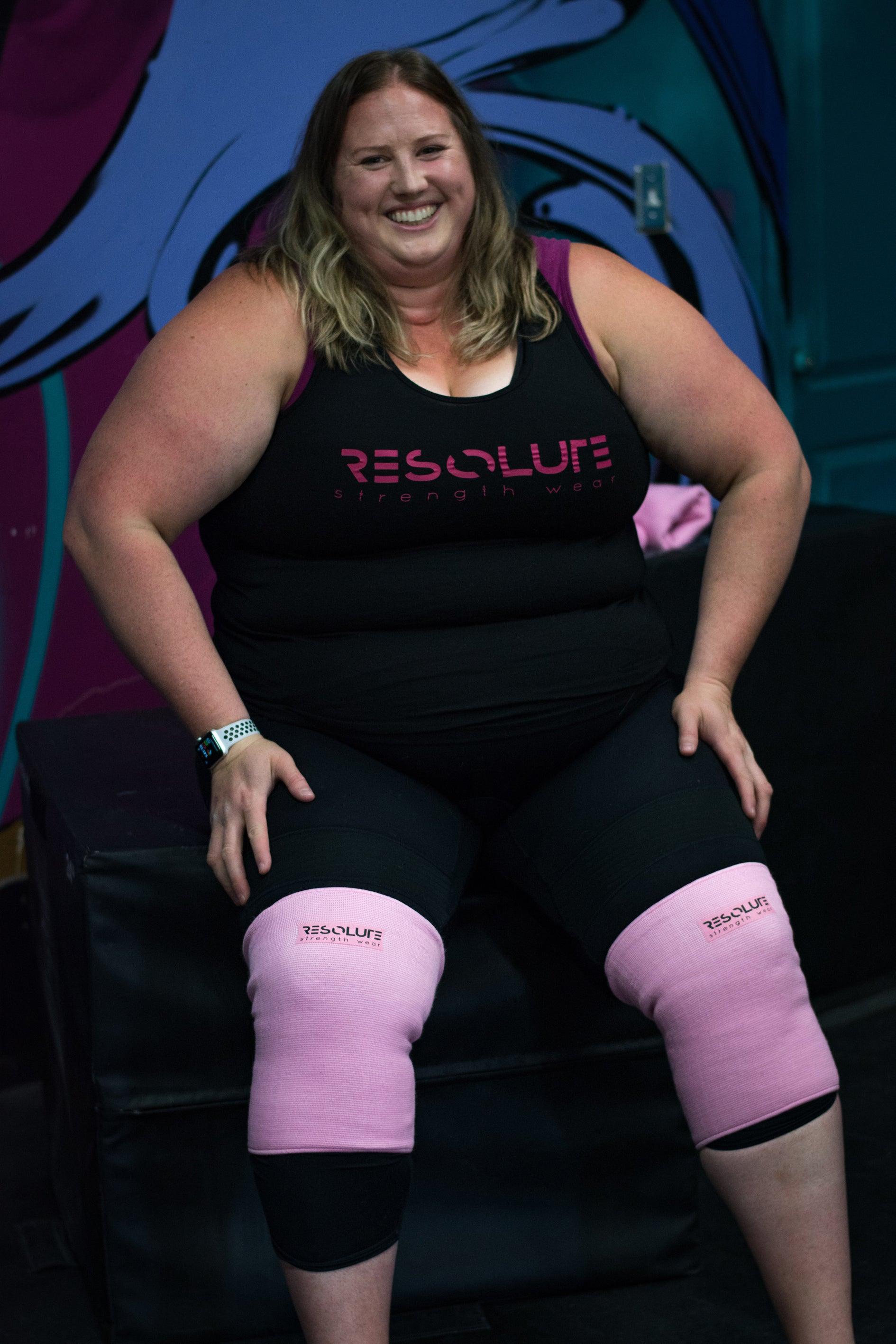 Baby Pink Knee Sleeves - DOUBLE PLY - Resolute Strength Wear