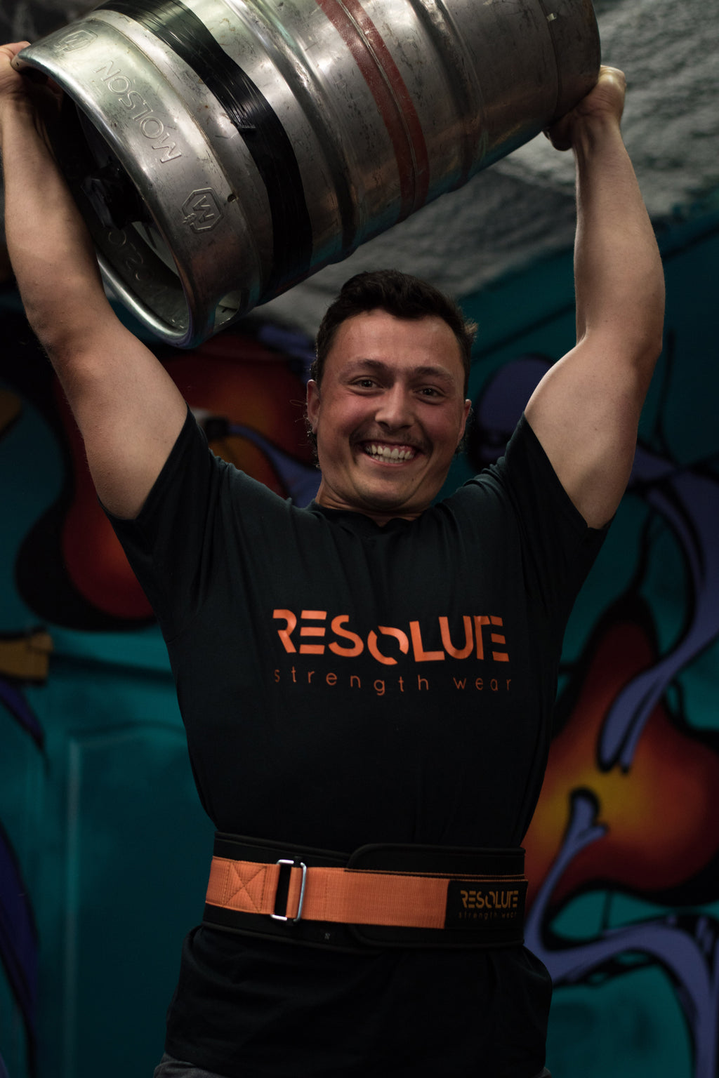 Resolute Nylon lifting belt - Orange - Resolute Strength Wear