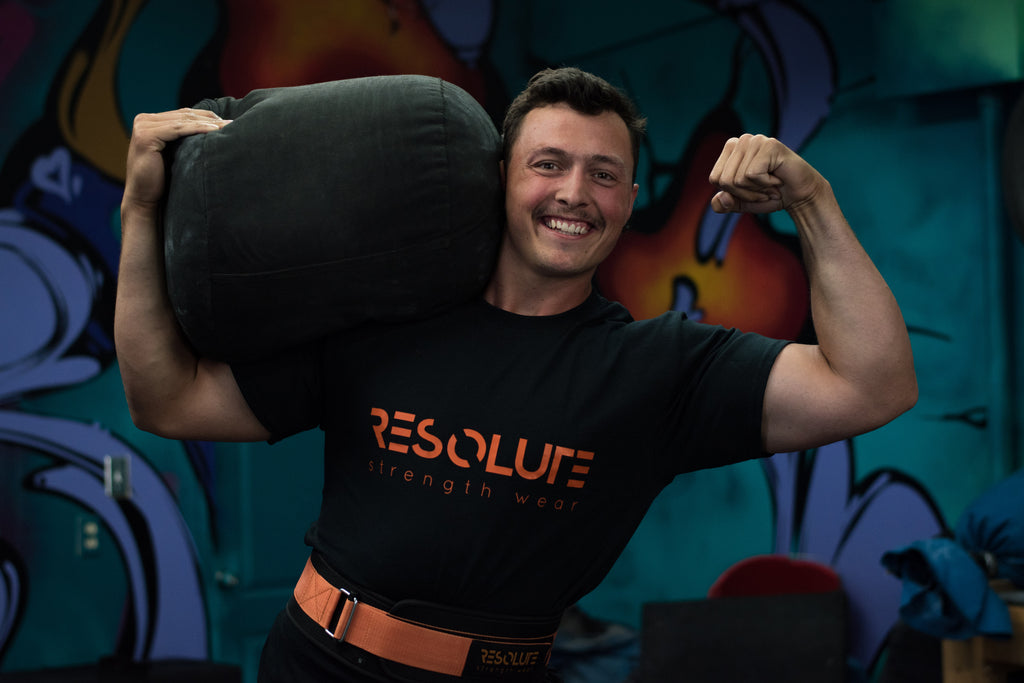Resolute Nylon lifting belt - Orange - Resolute Strength Wear