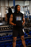 Tempered by Iron Hooded muscle tank - Resolute Strength Wear