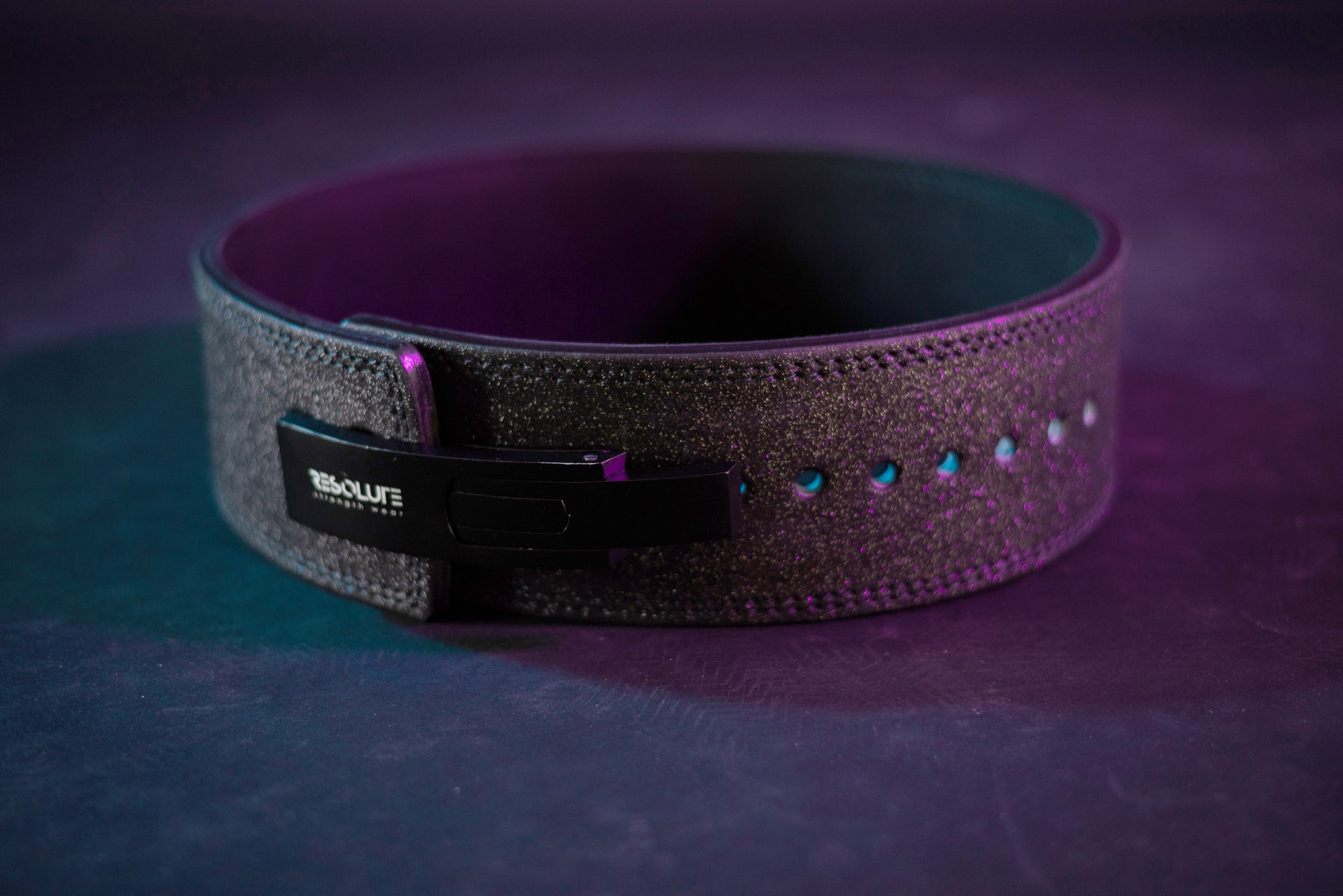 LIMITED EDITION BLACK SPARKLY LEVER BELT - Resolute Strength Wear