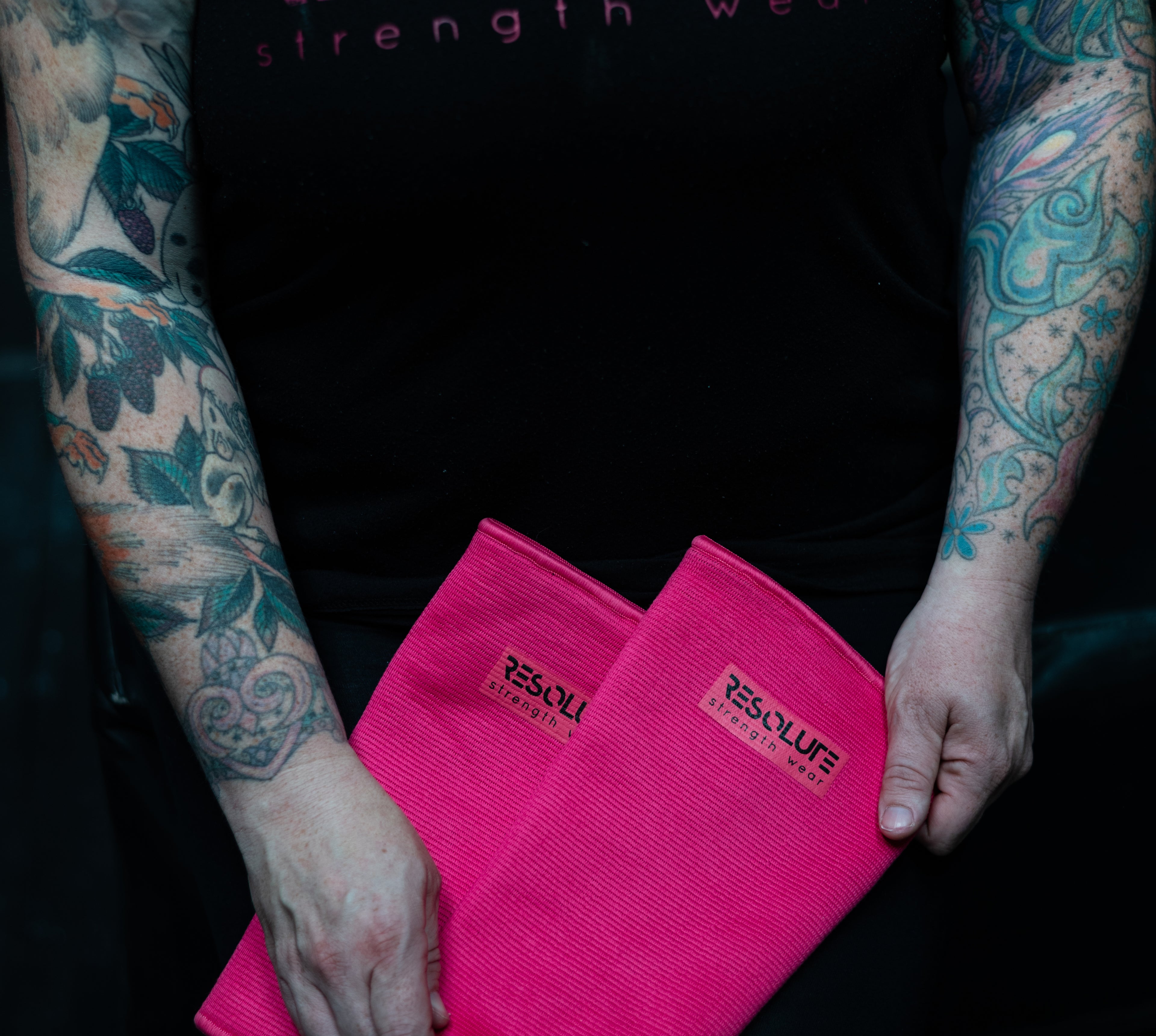 Hot Pink Knee Sleeves - DOUBLE PLY - Resolute Strength Wear